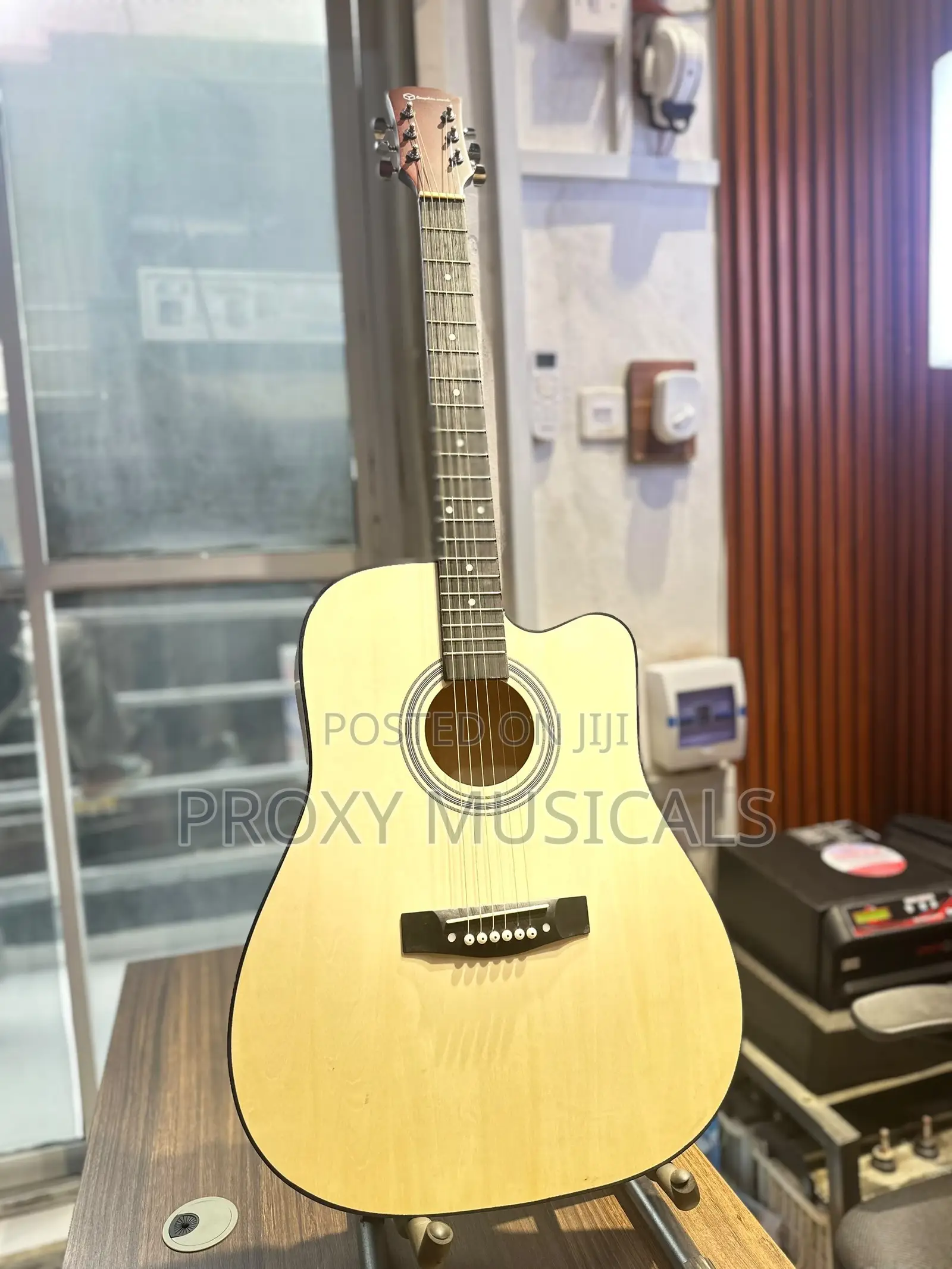 Boxed Acoustic Guitar Brown Color