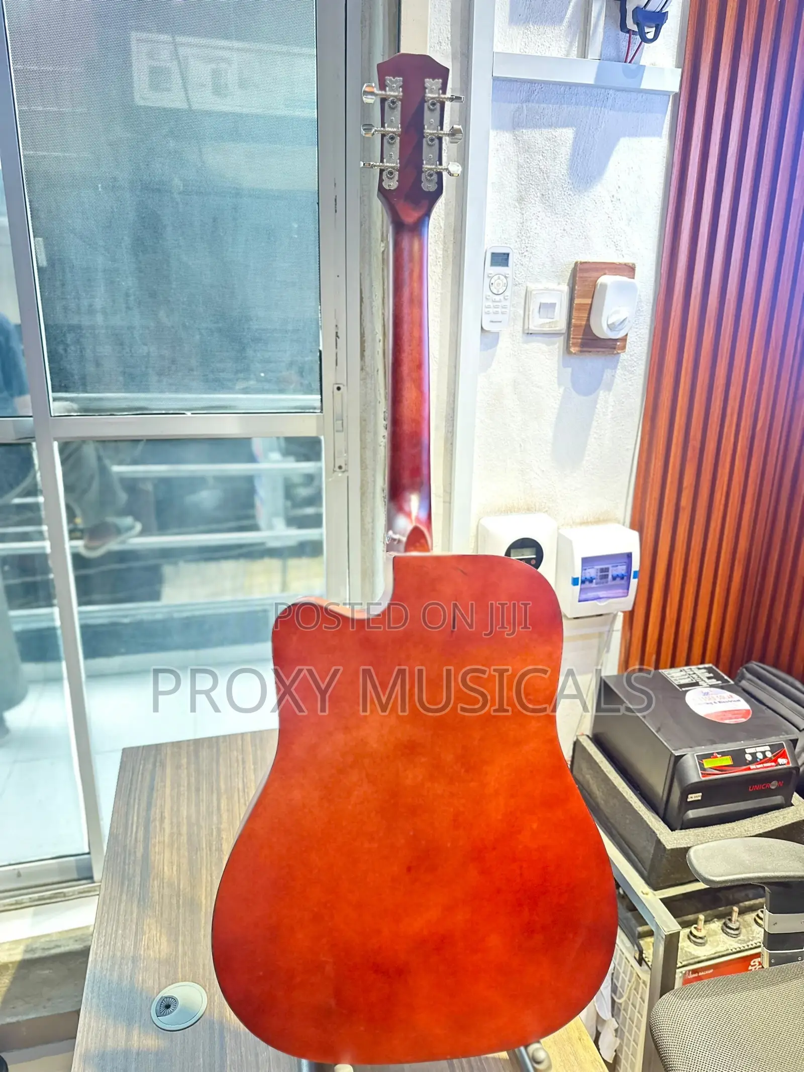 Boxed Acoustic Guitar Brown Color