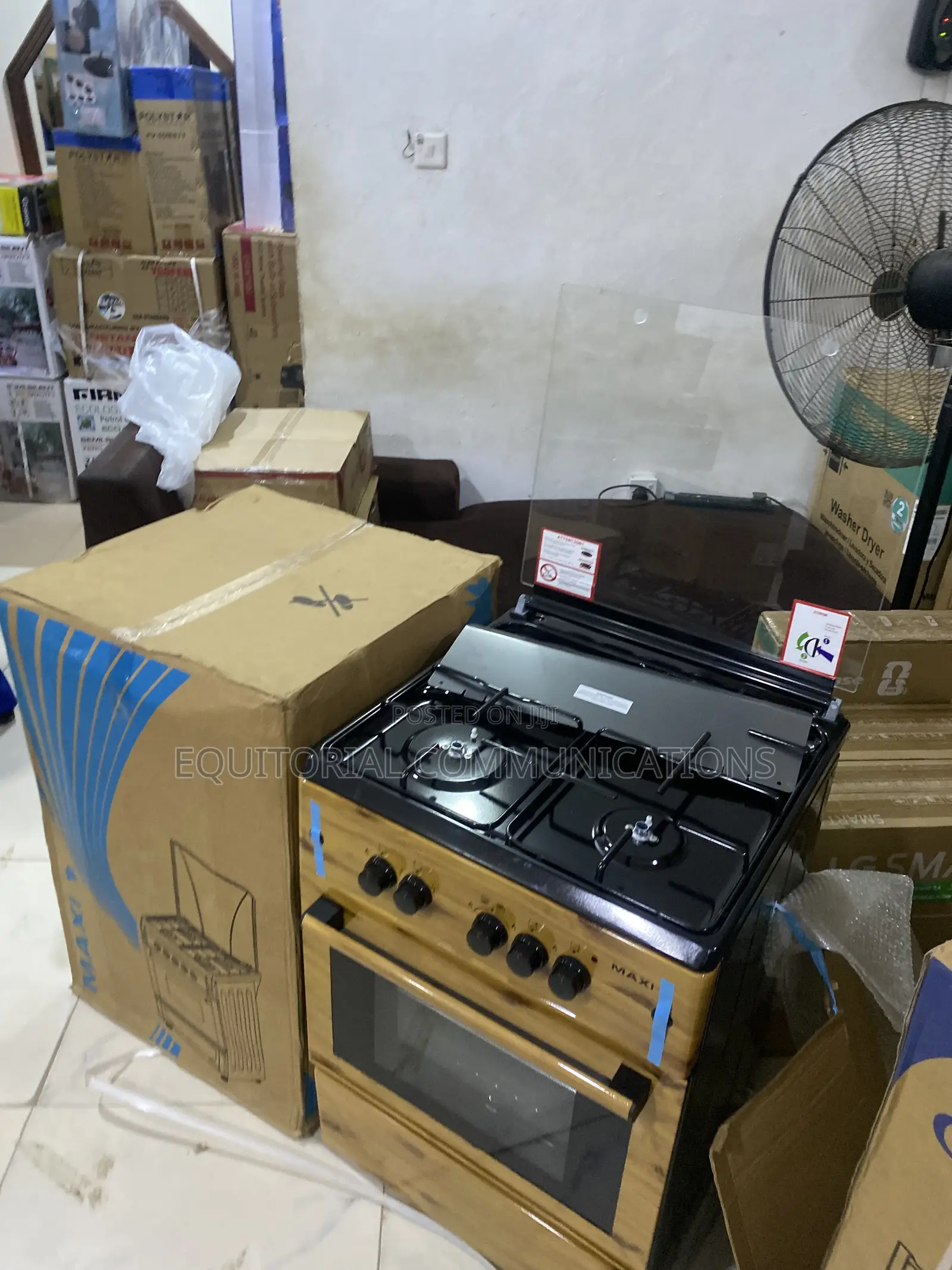 Maxi 6060 3+1 Wood Finish Standing Cooker – Elegant Addition to Home