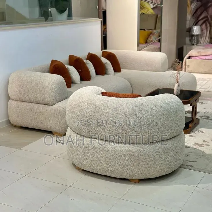 Luxury Curve 7 Sitters L Shaped Sofa