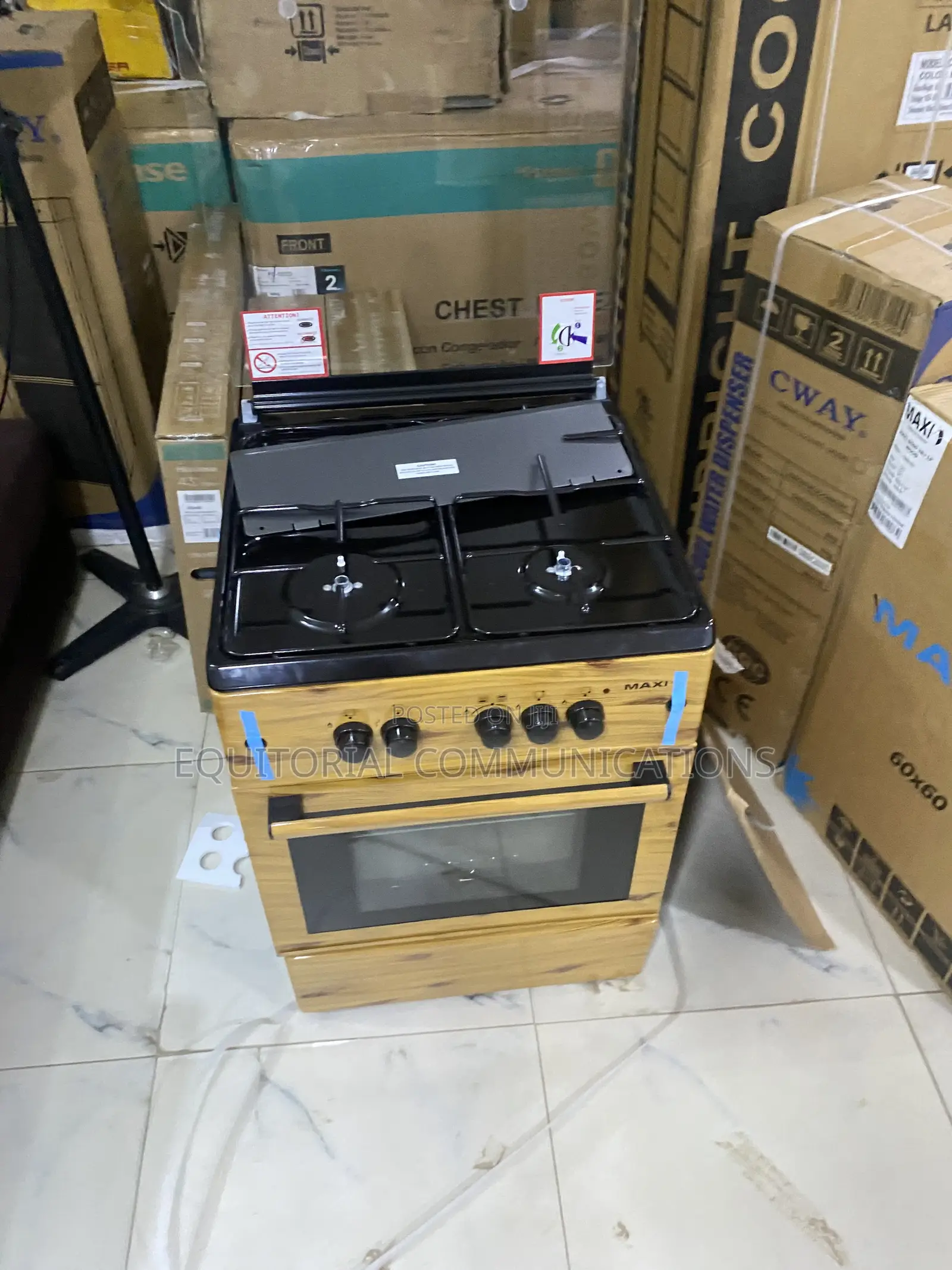 Maxi 6060 Wood Finish 3+1 Gas Burner – Stylish Appliance for Home