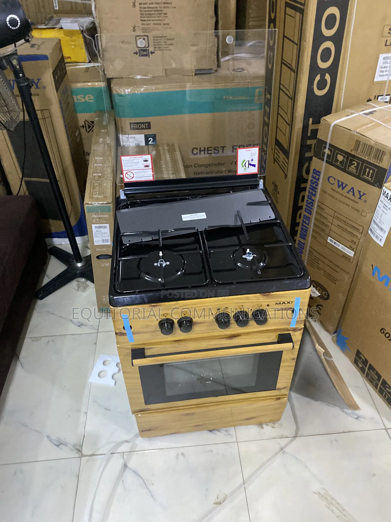 Maxi 6060 Wood Standing 3+1 Gas Burner – Elegant Kitchen Fast Cooker