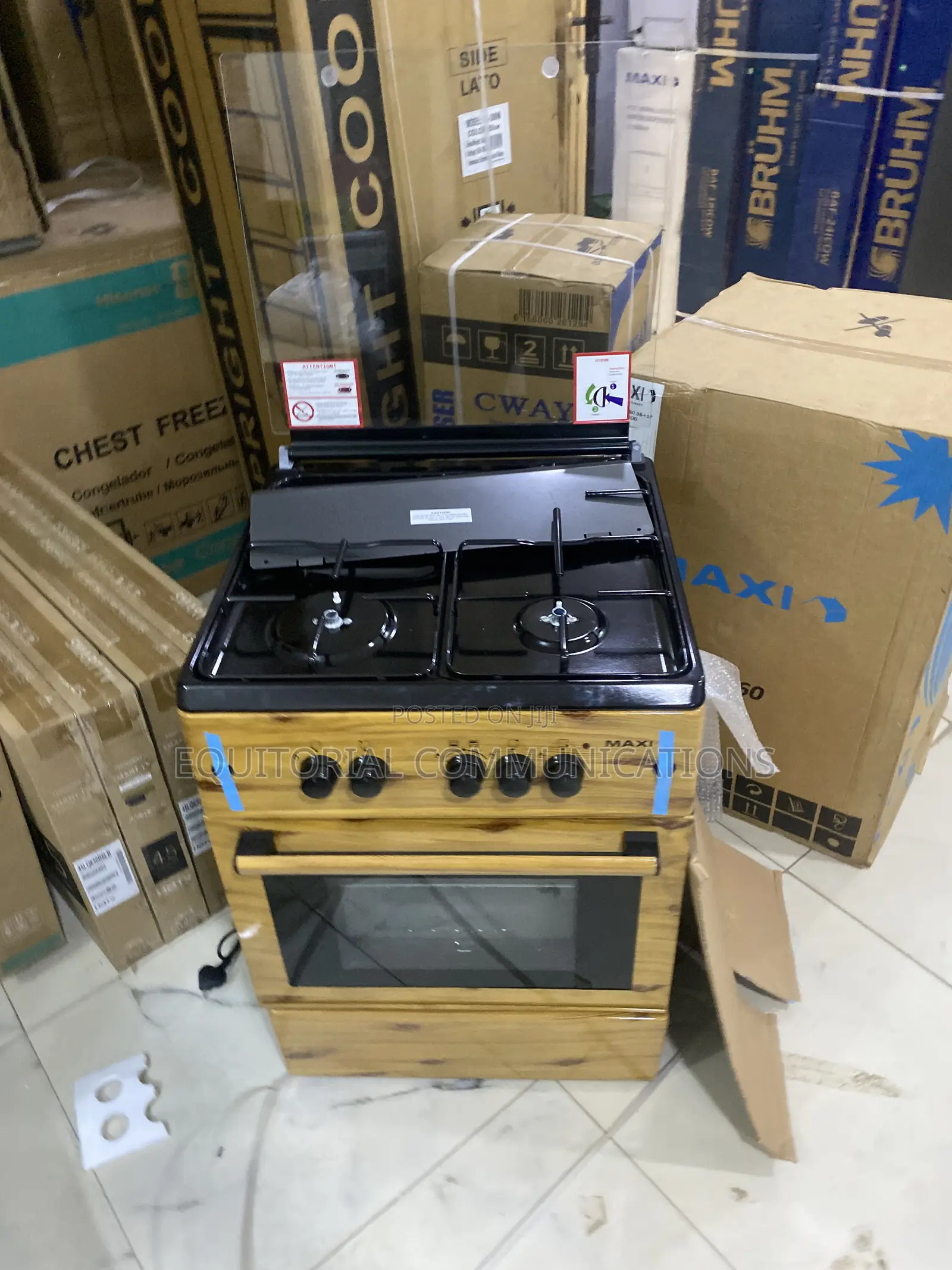 Maxi 6060 3+1 Wood Gas Cooker– Convenient Freestanding Cooker for Fami