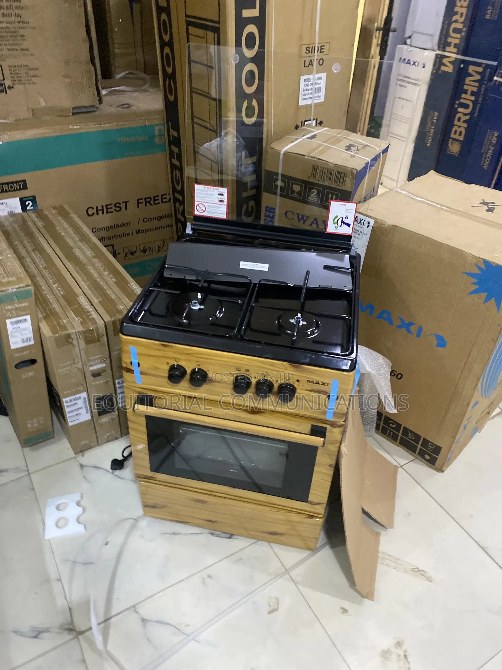 Maxi 6060 Wood 3+1 Gas Cooker – Stylish Standing Appliance for Family