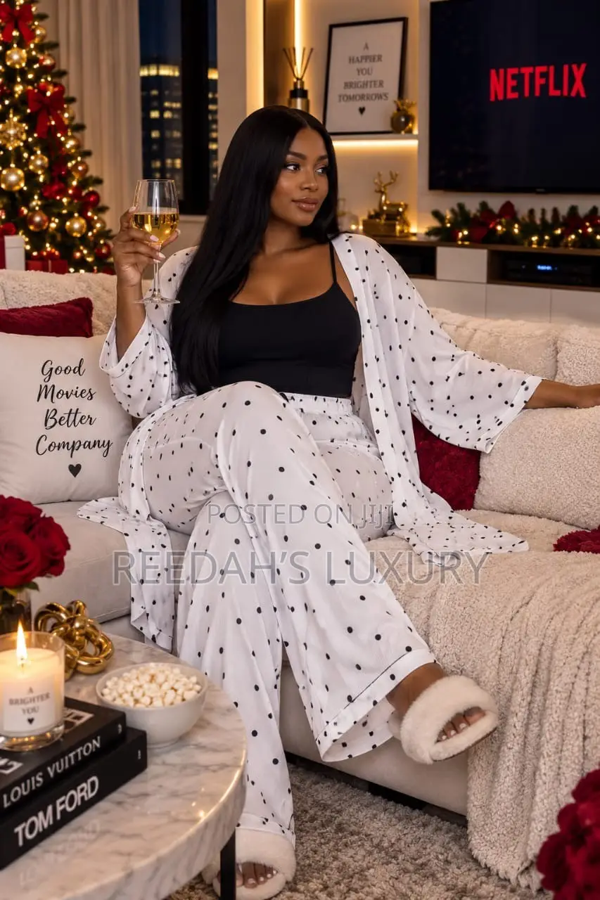 Polka Heart 3-Piece Pajama Set