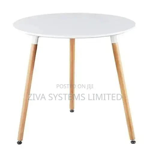 Scandinavian Black Wood Round Table (Governor’S Table)
