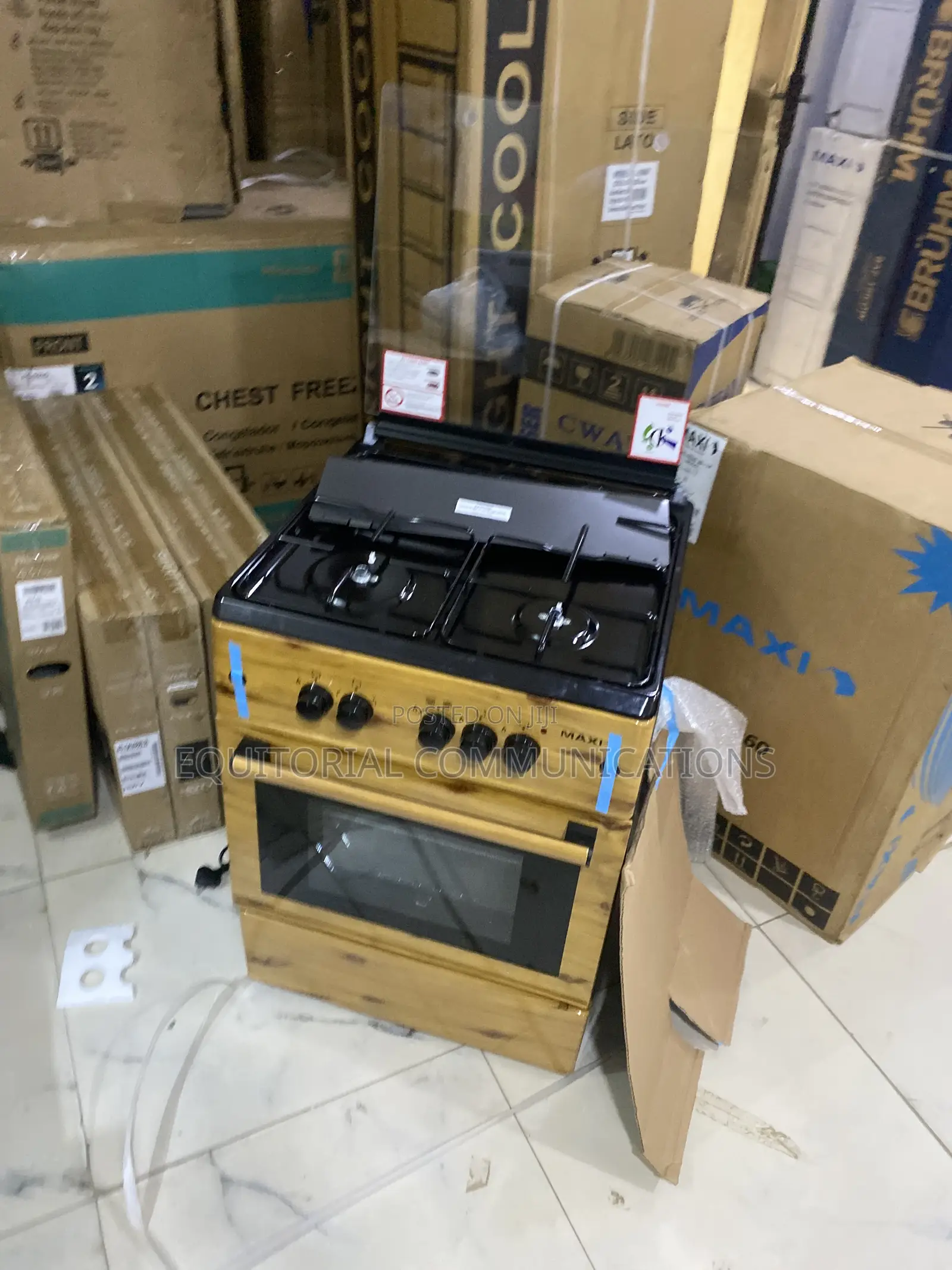Maxi 6060 3+1 Wood Gas Stove –Smart Standing Cooker for Home Kitchen