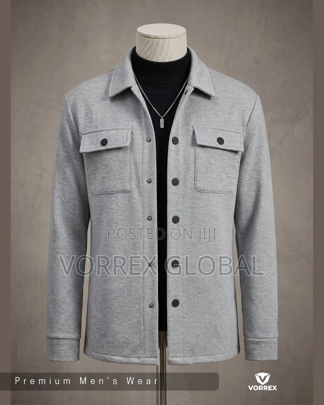 Soft Cotton Overshirt Jacket