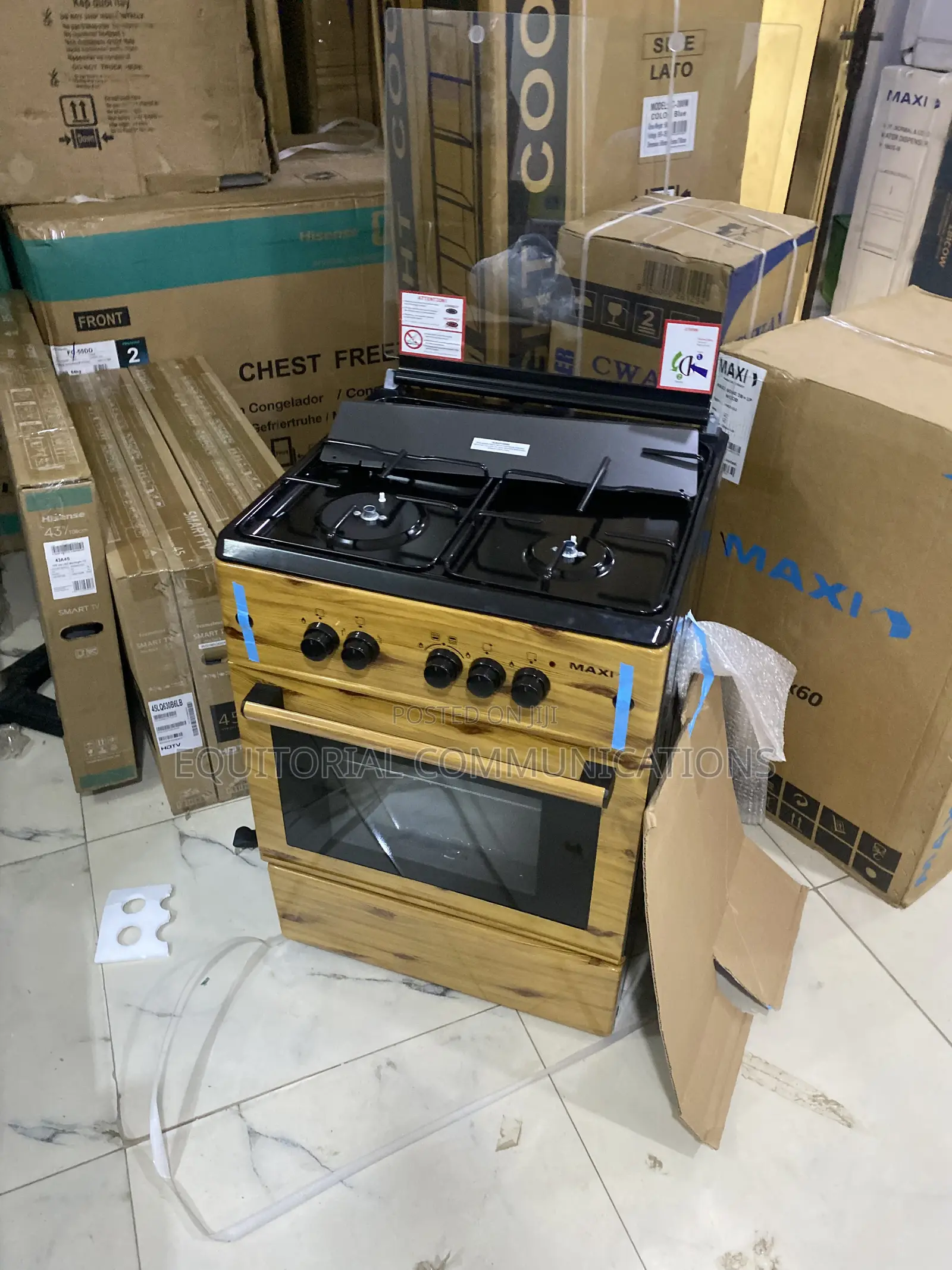 Maxi 6060 3+1 Wood Gas Stove – Smart Standing Cooker for Modern Kitche