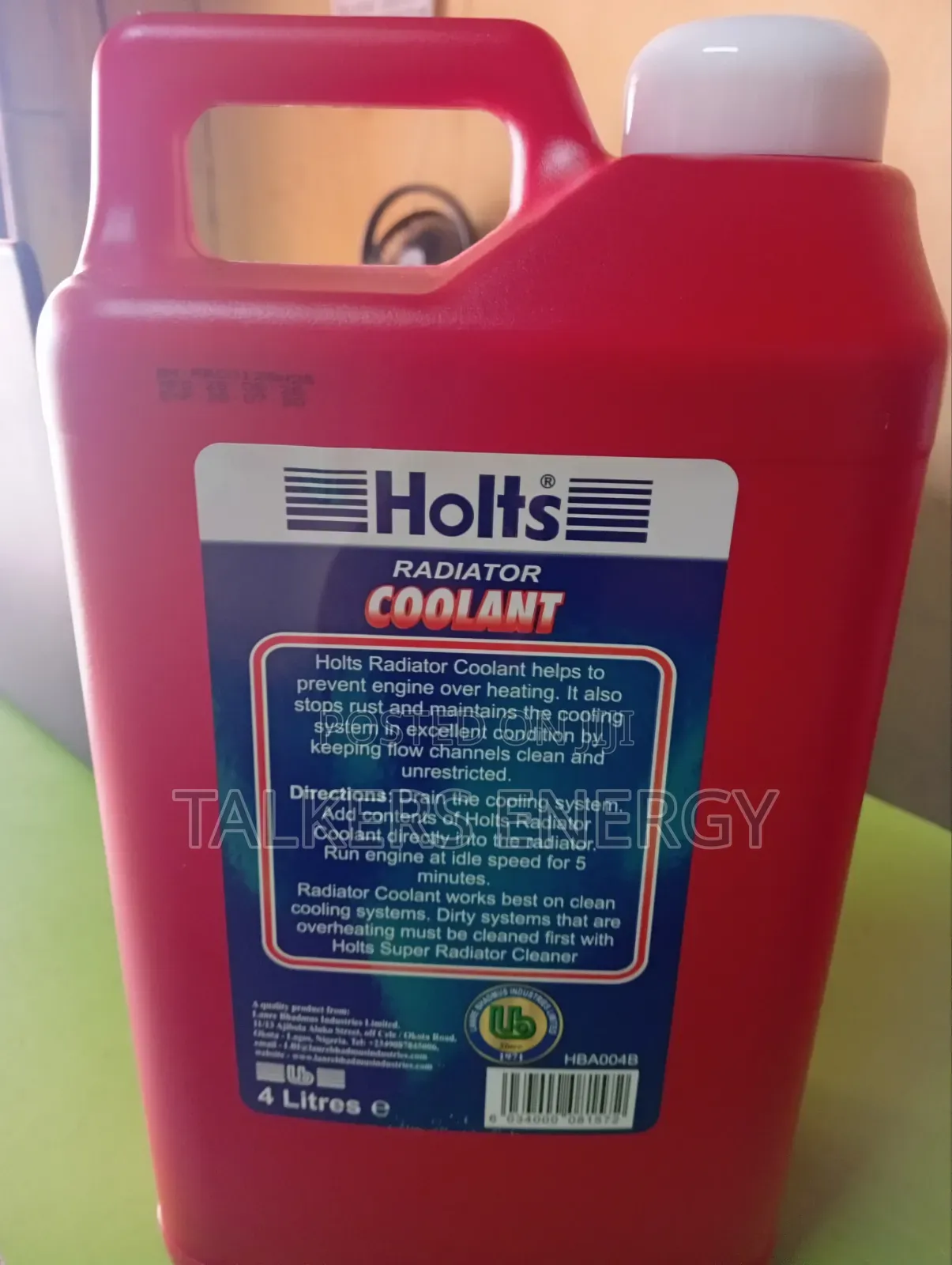 Holts Radiator Coolant 1 Litre (Anti-Rust Anti-Overheating Formula)