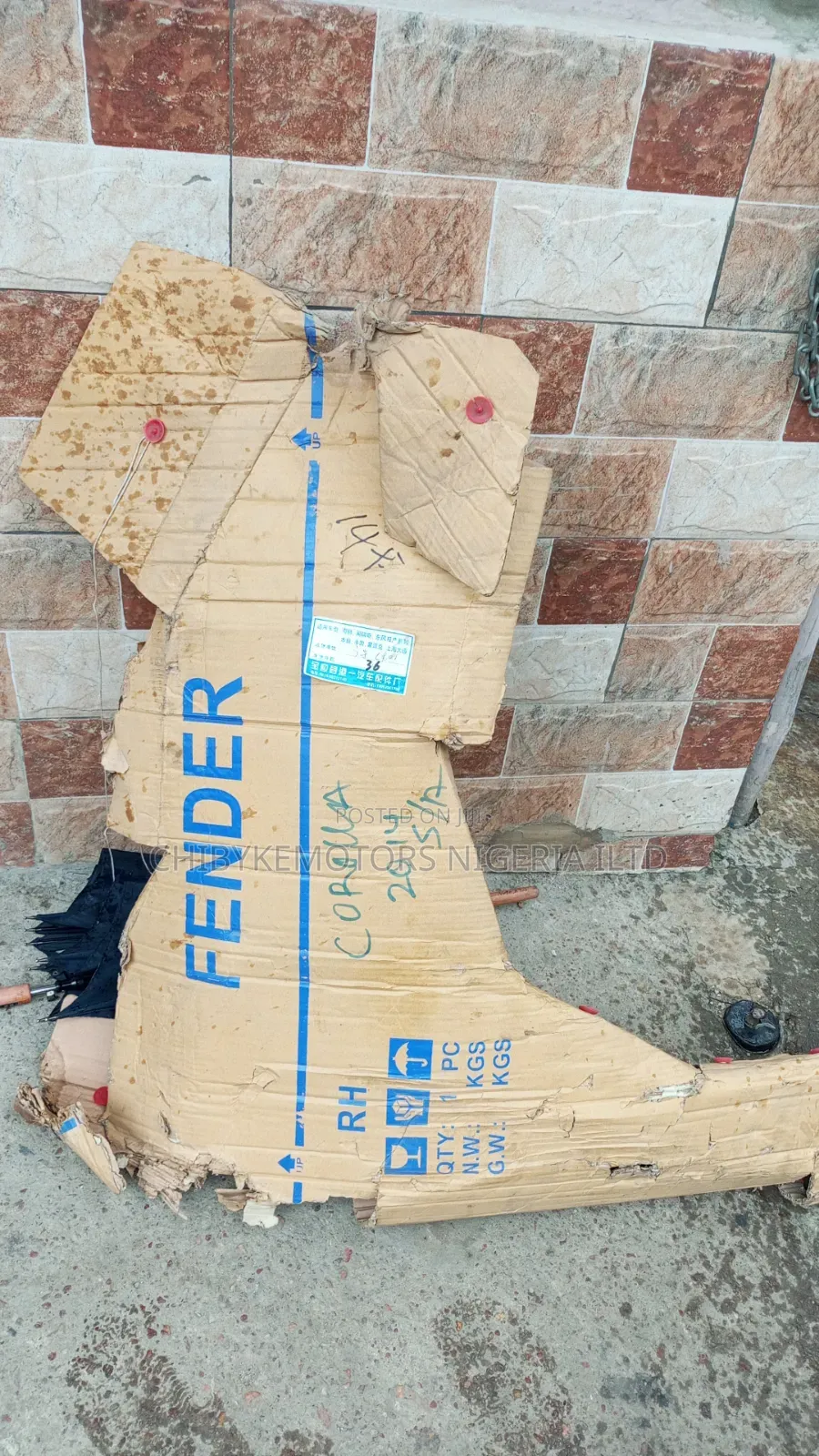 Fender for Corolla 2014_2015 South Africa Rh Side