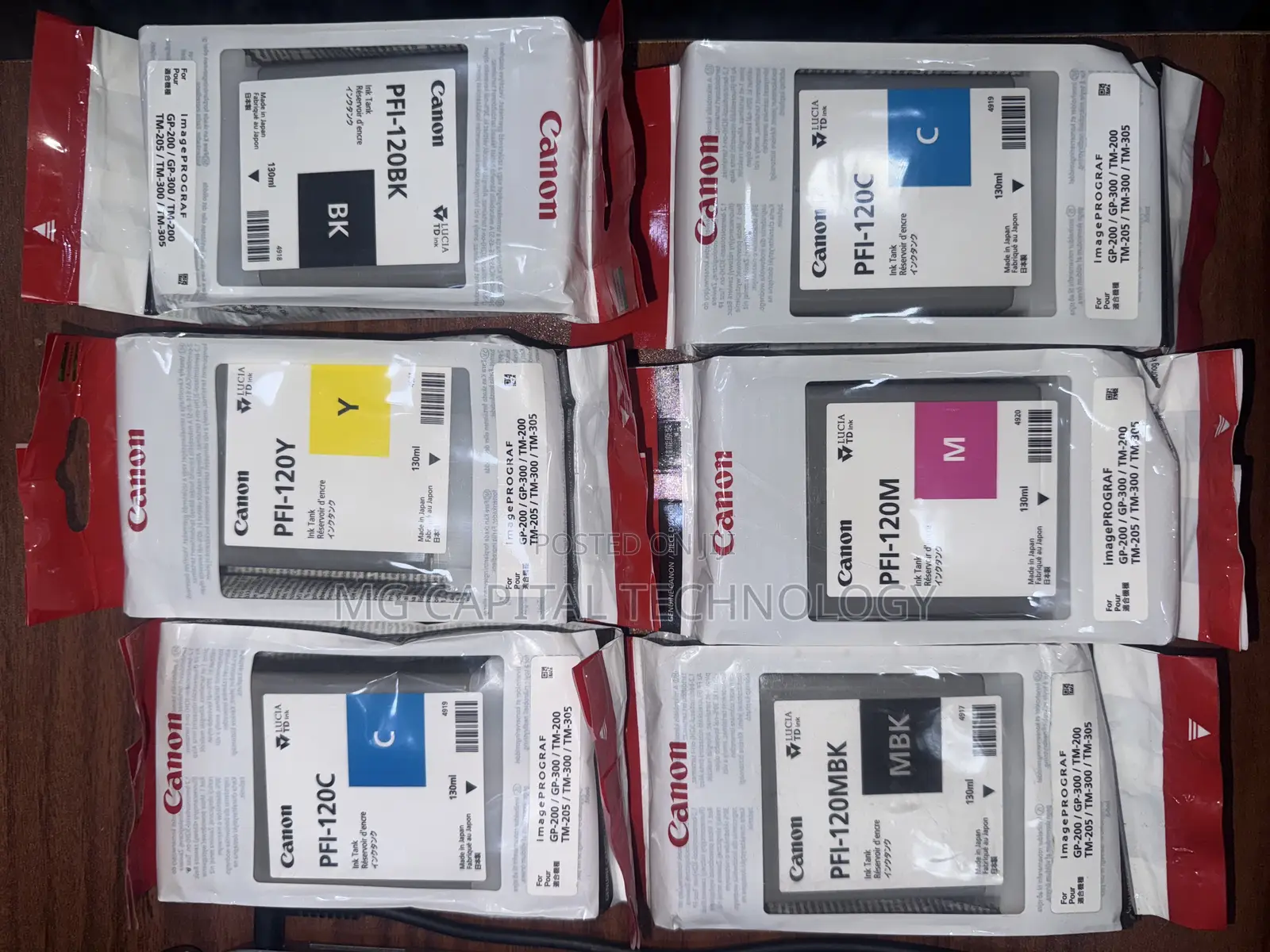 Canon Pfi - 120 Black Ink Tank