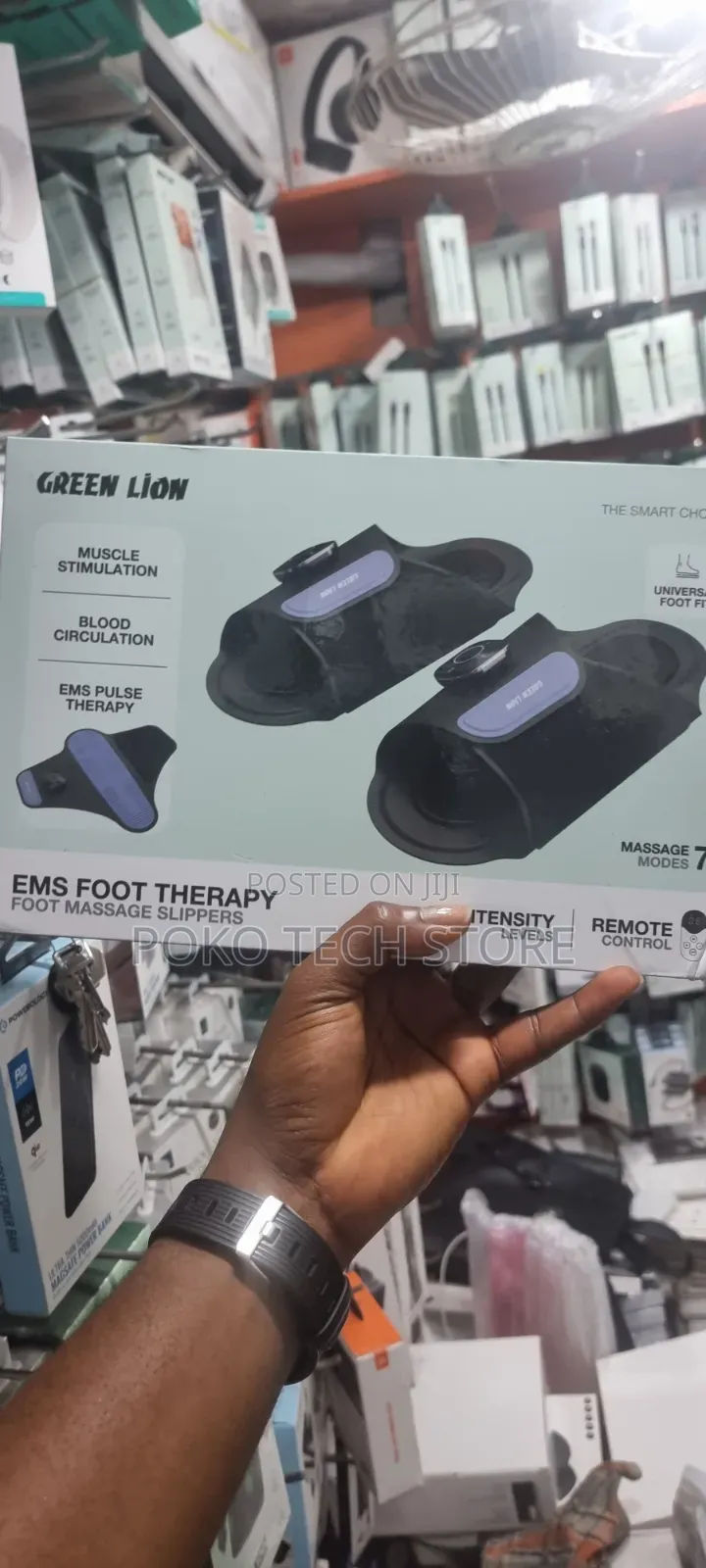 Green Lion EMS Foot Therapy Massage Slippers