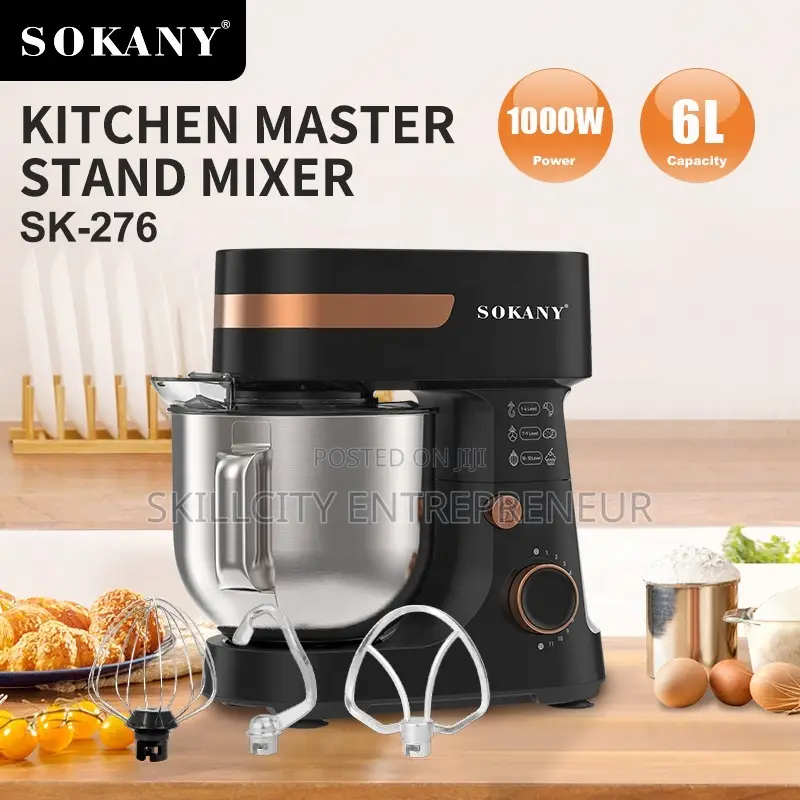 Sokany 6l Kitchen Master Stand Mixer