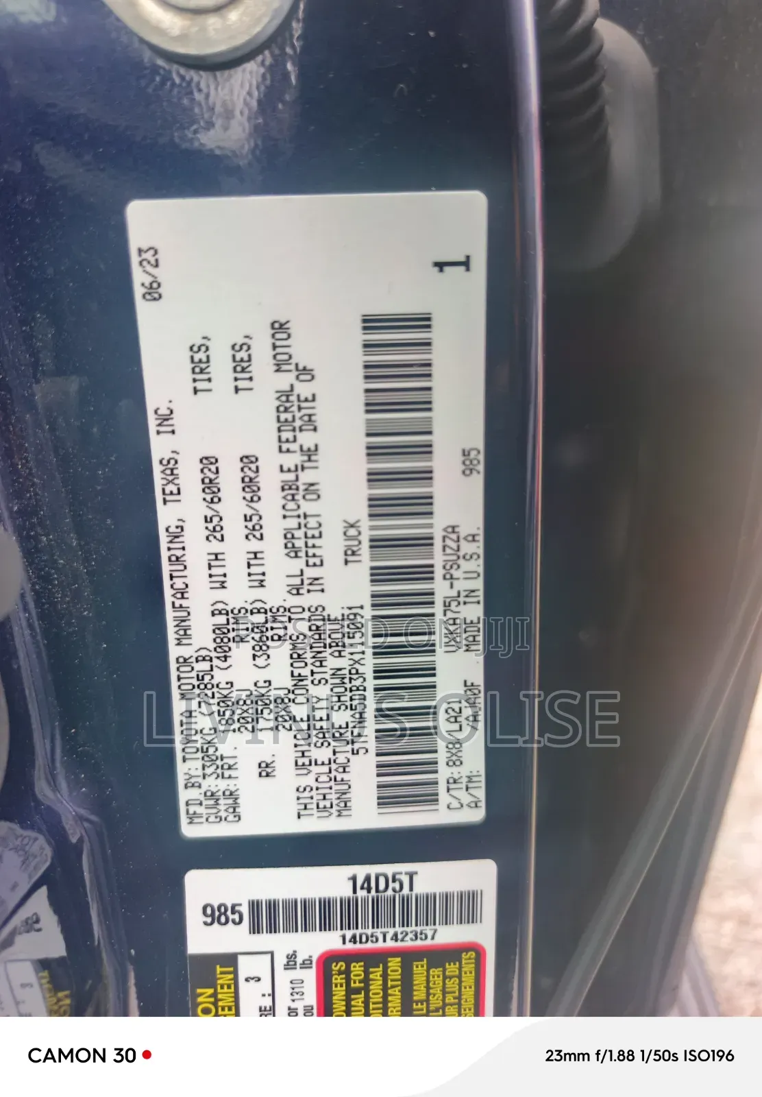 Toyota Tundra Hybrid 2023 Blue