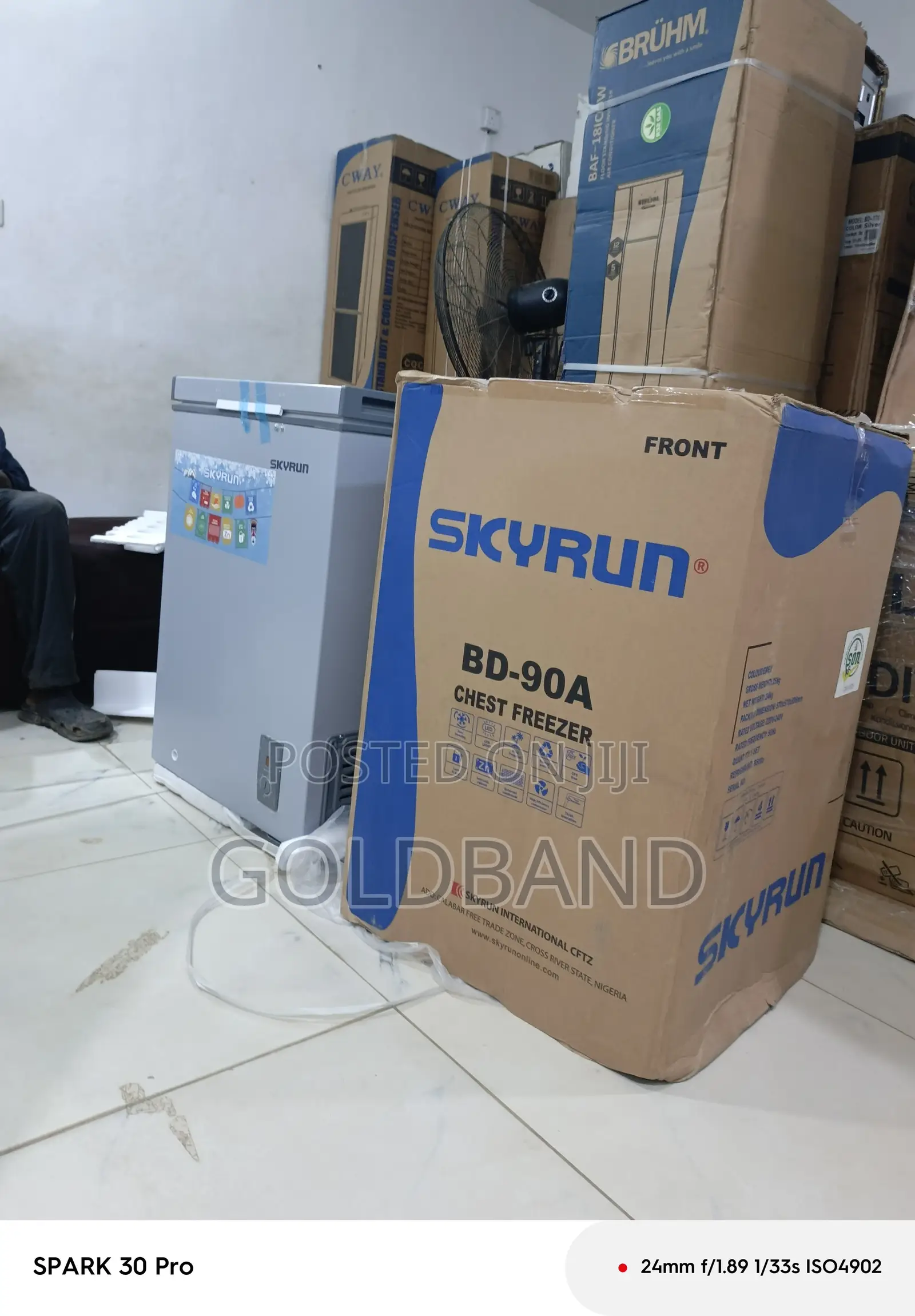 Skyrun BD-90A Deep Freezer – Brand New Unit