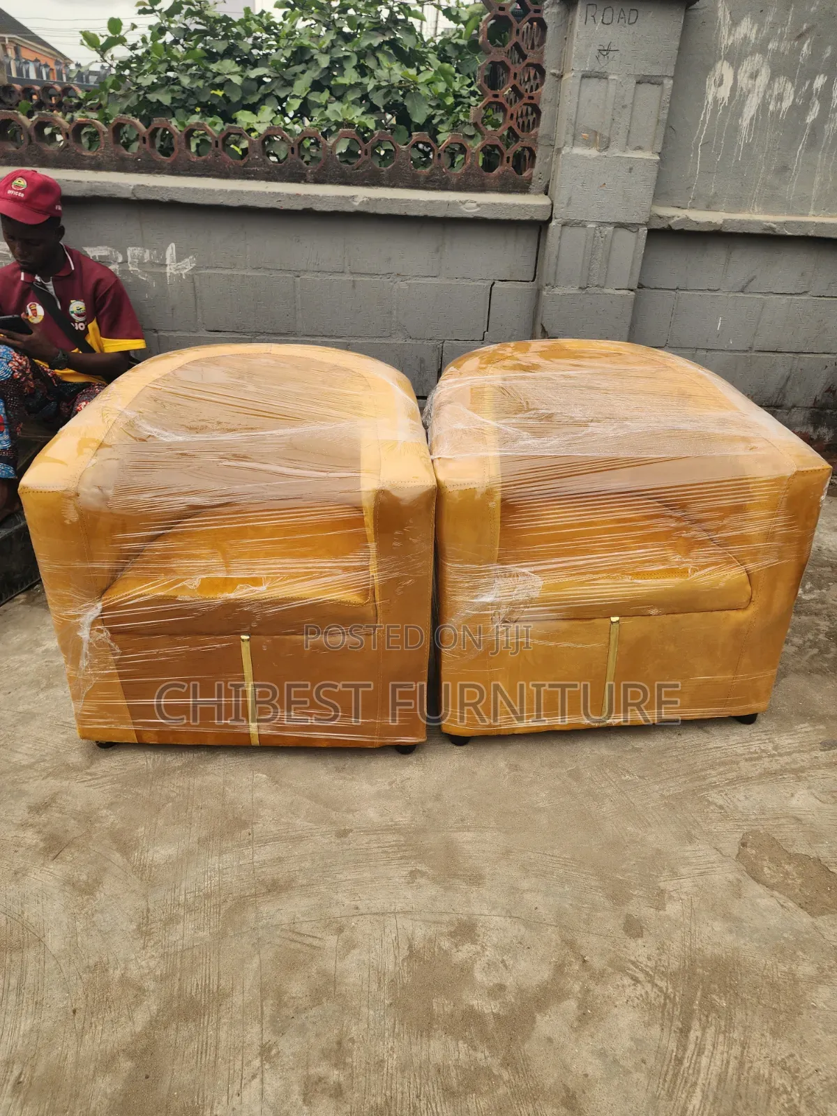 Single Seater Upholstery Padded Sofa Couch