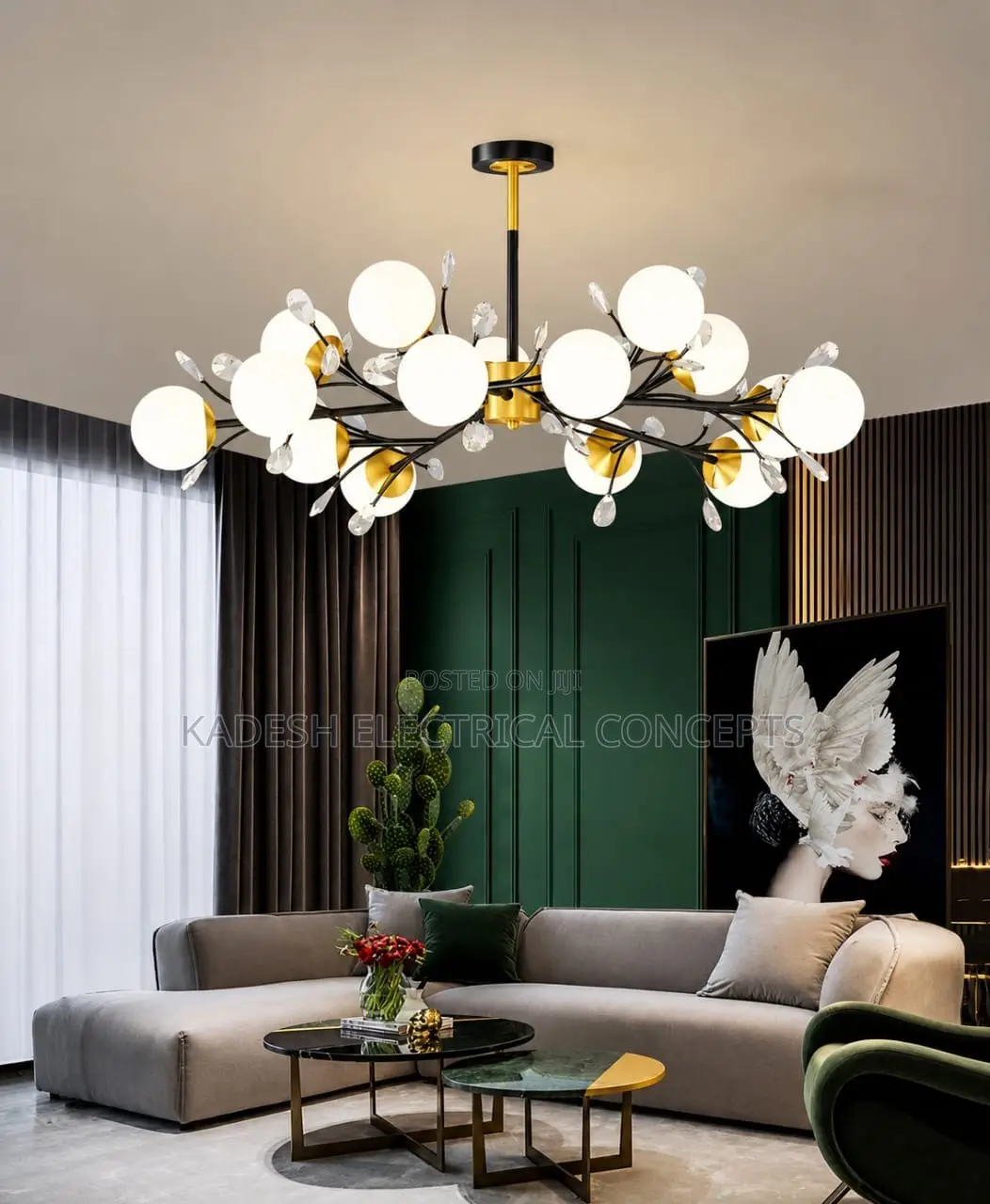 Nordic Led Living Room Pendant Modern Simple Elegant Light Luxury