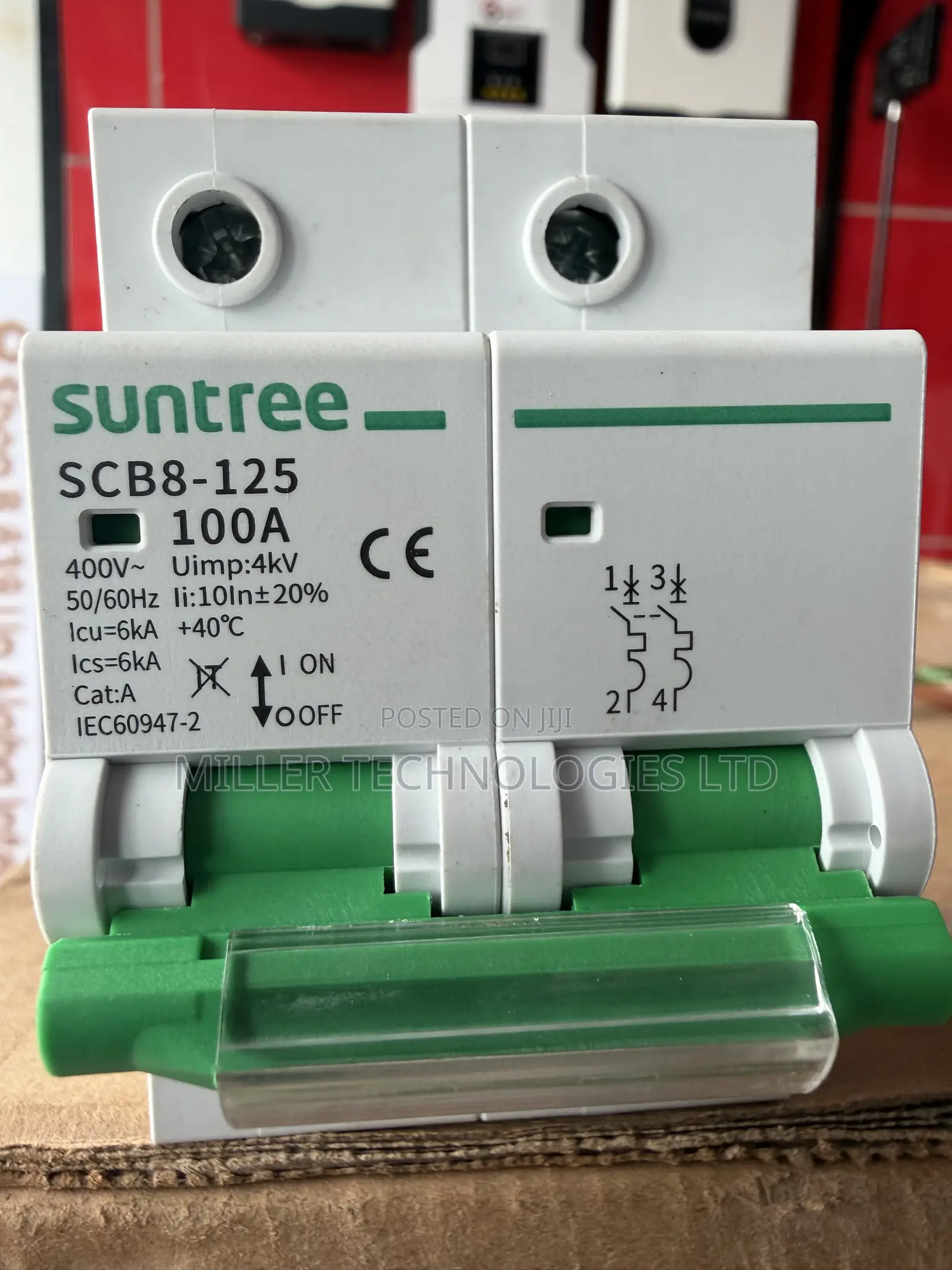 Suntree 100A 2-Pole AC Breaker – SCB8-125
