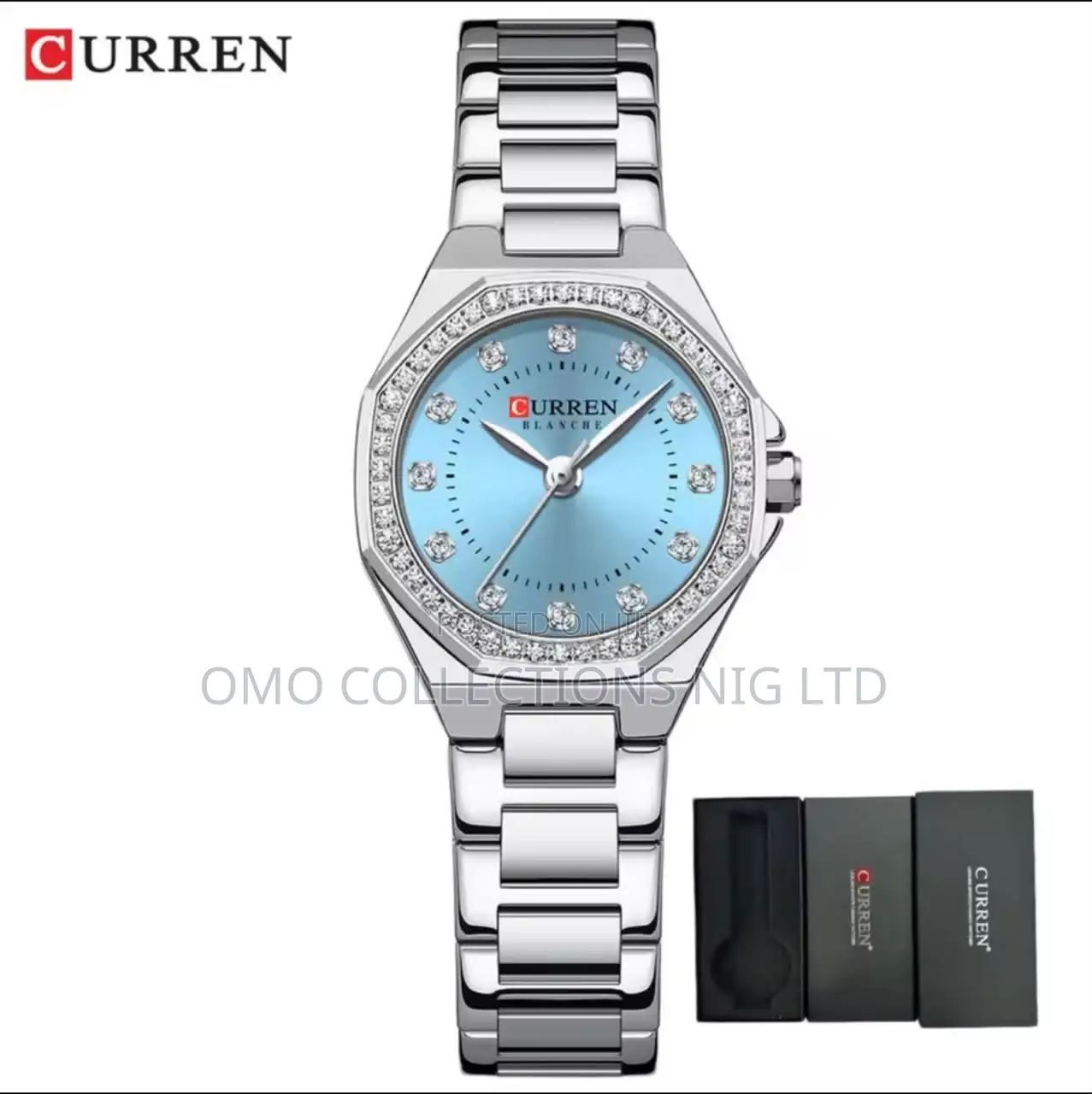 Curren Ladies Chain Watch – Elegant Wristwatch With Original Box Bag