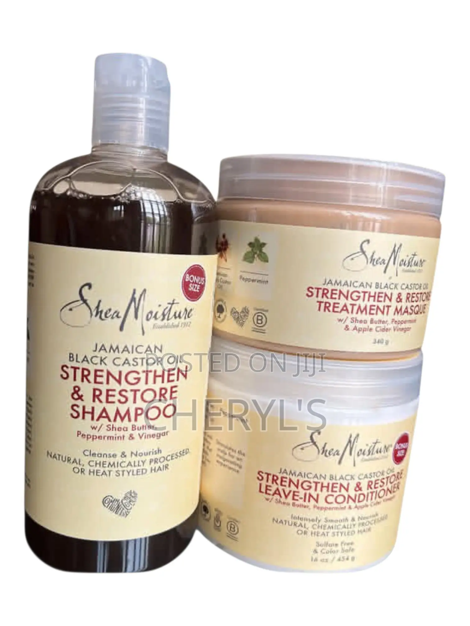 Shea Jamaican Black Castor Oil Strengthen Restore Hair Care Set‎