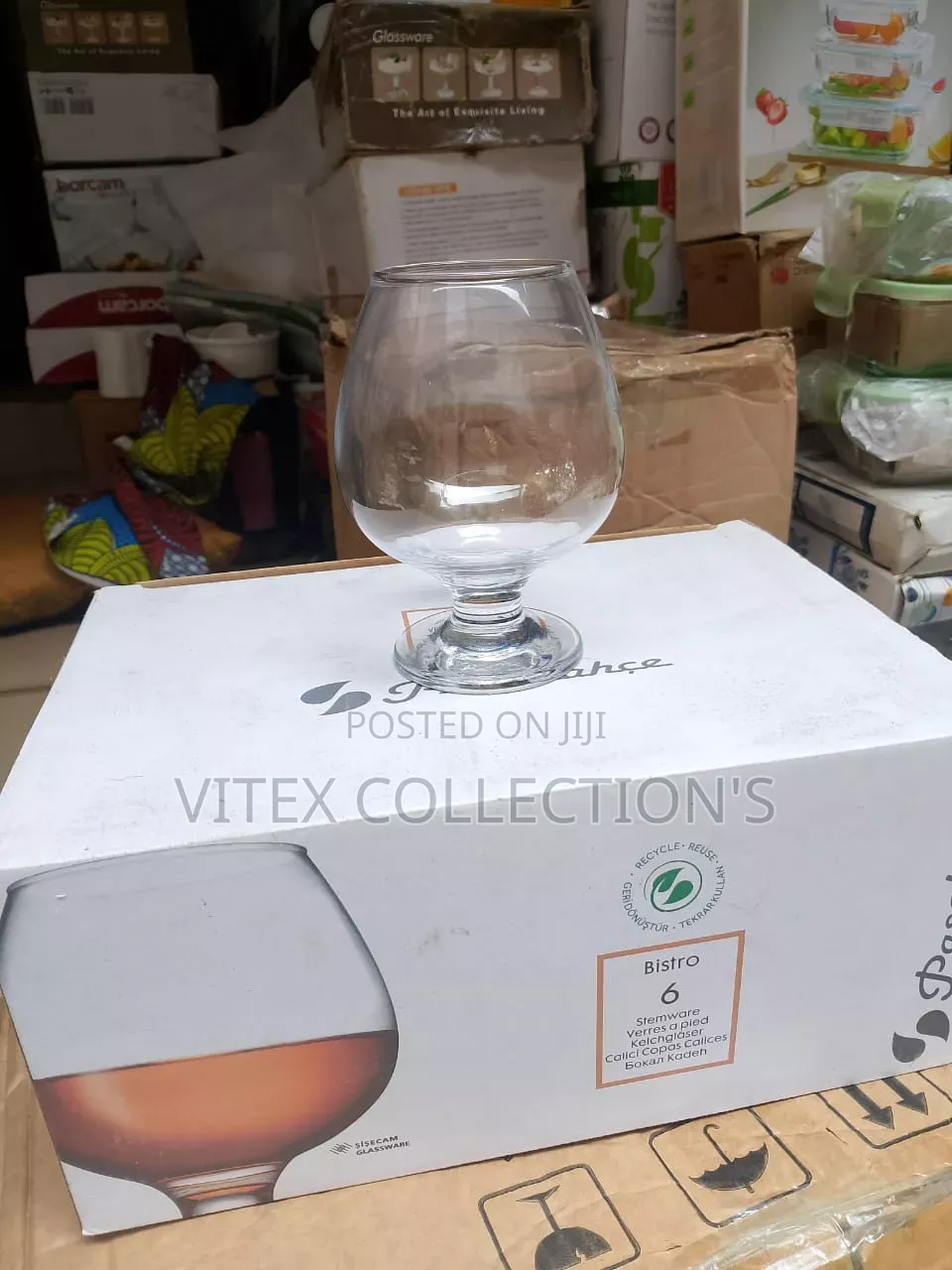 6pcs Brandy Wine Glass Cup