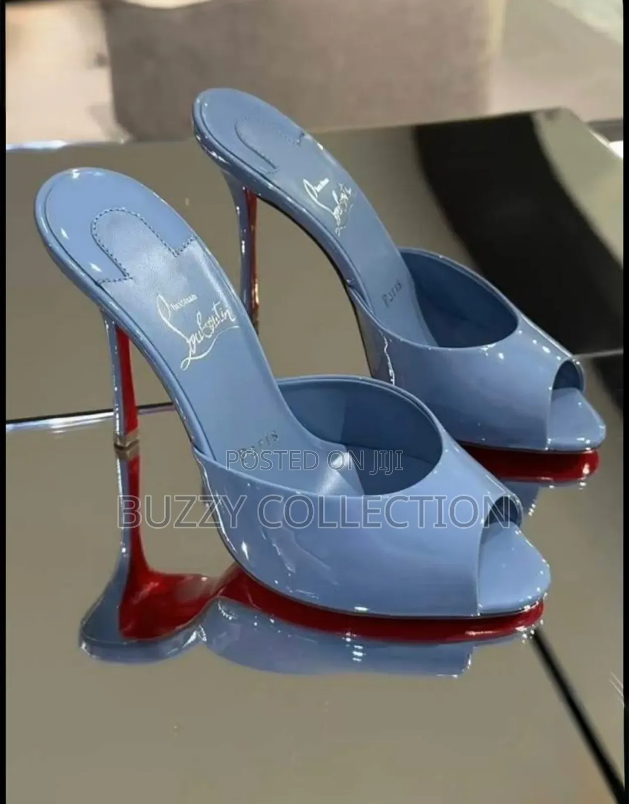 Luxury Christian Louboutin Heeled Slippers