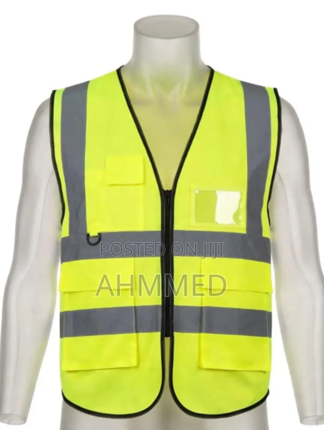 Reflective Jacket With Zip and Pocket