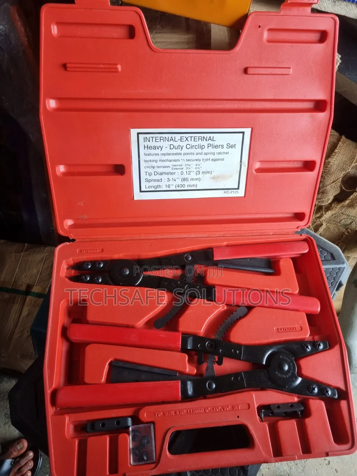 Heavy-Duty 16-Inch Internal and External Circlip (Snap Ring) Plier