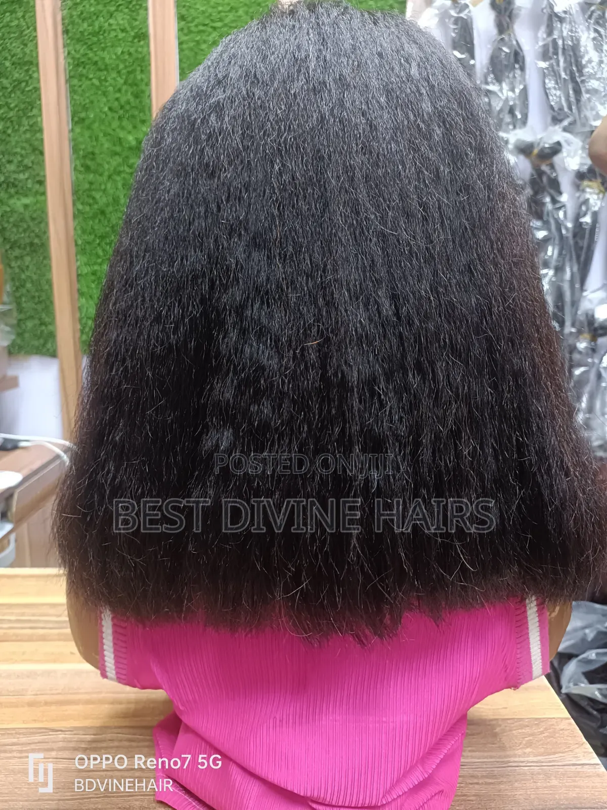 14" Full Frontal Hd Lace Yaki in SDD Quality Human Hair (Ce)
