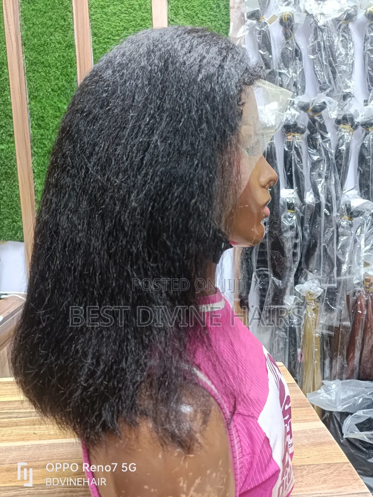 14" Full Frontal Hd Lace Yaki in SDD Quality Human Hair (Ce)
