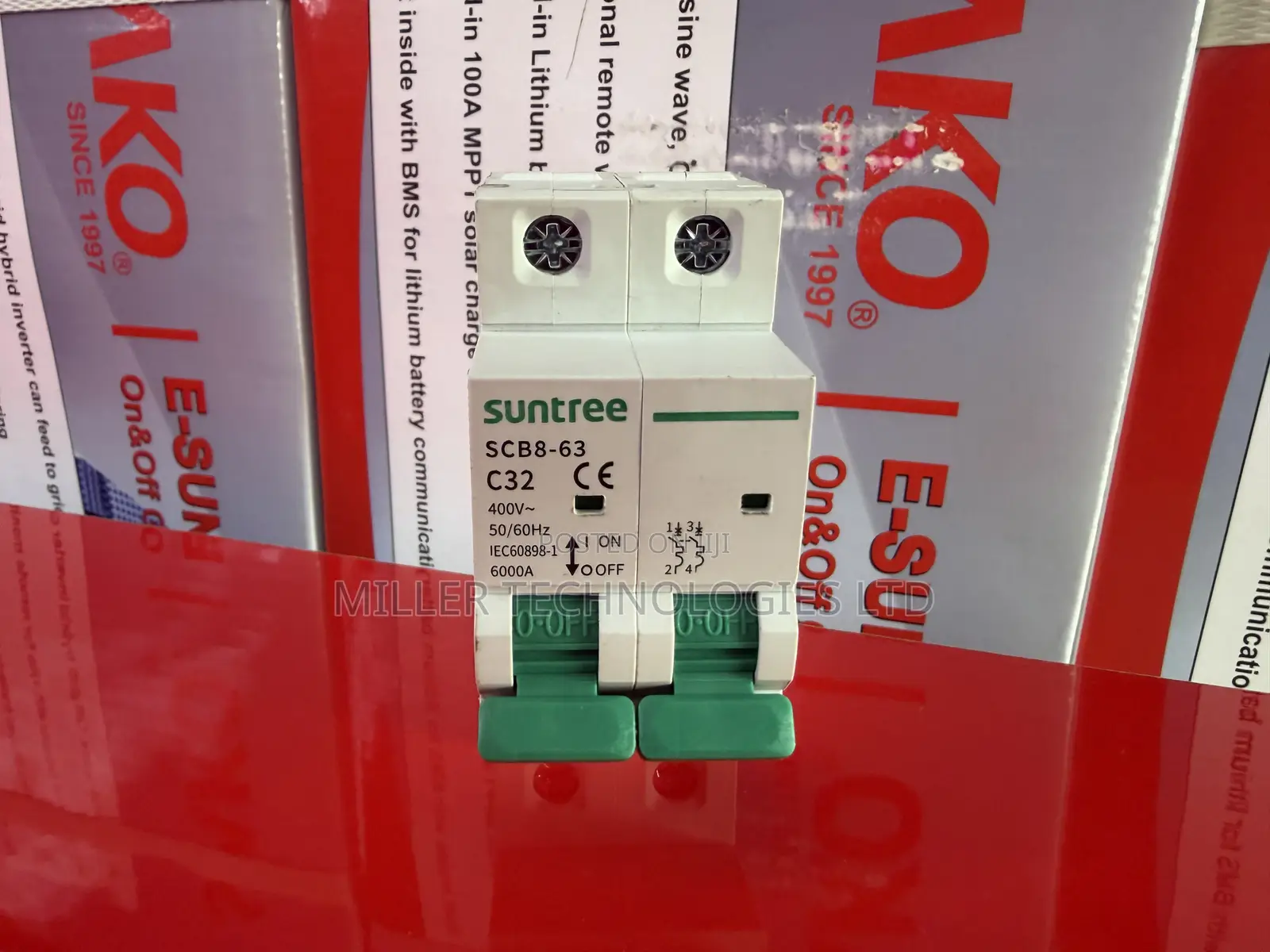 32A Suntree AC Double Pole MCB – SCB8-63
