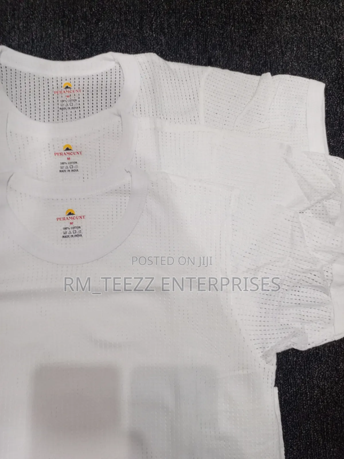 3in1 Men's Cotton Perforated Round Neck T-Shirt