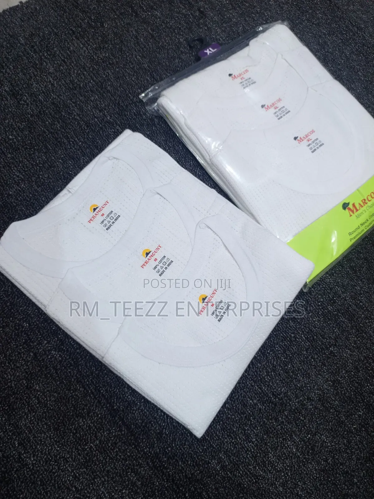 3in1 Men's Cotton Perforated Round Neck T-Shirt
