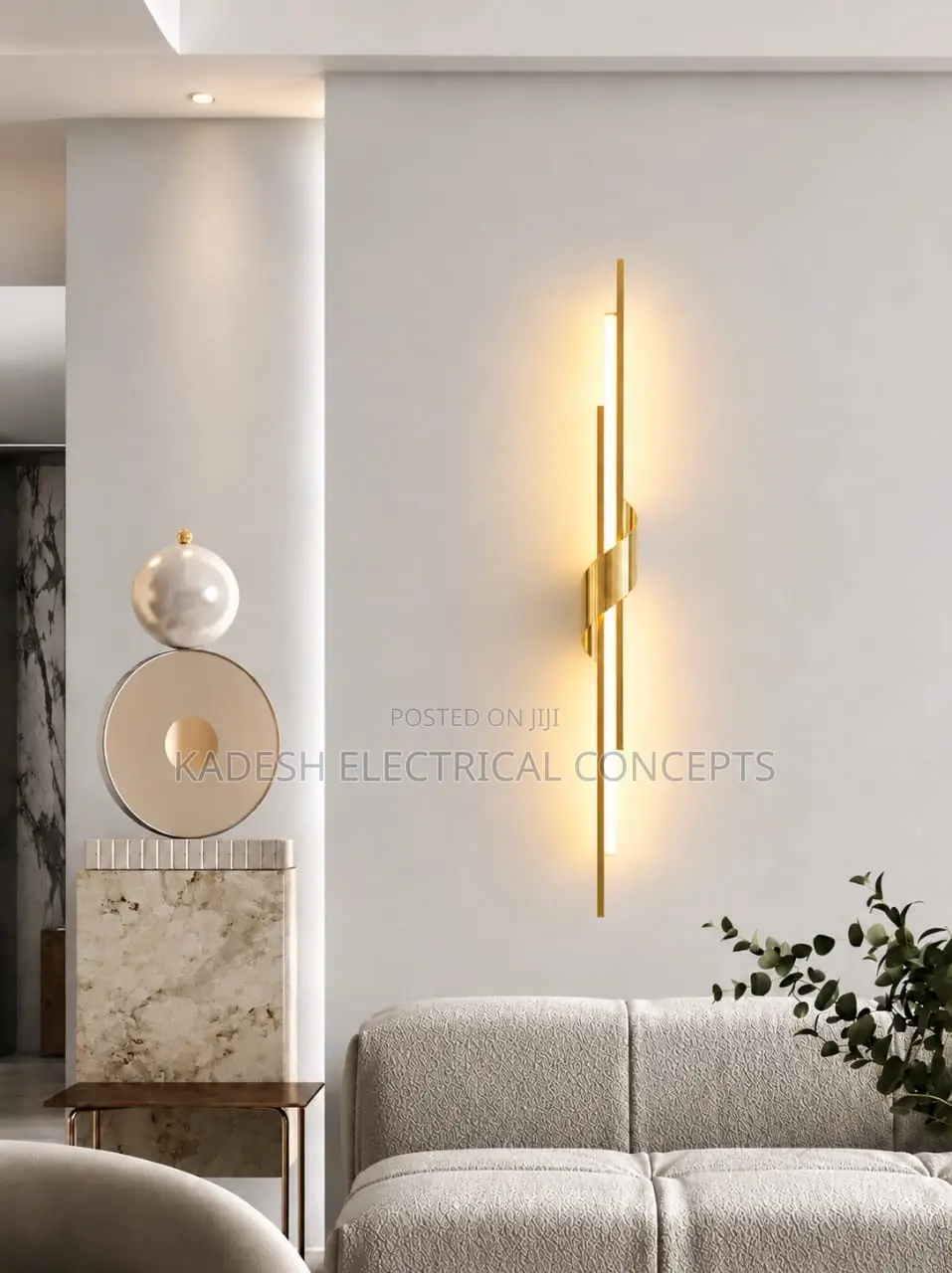 Modern LED Wall Light Wall Lamps Black and Bronze Brass Gold