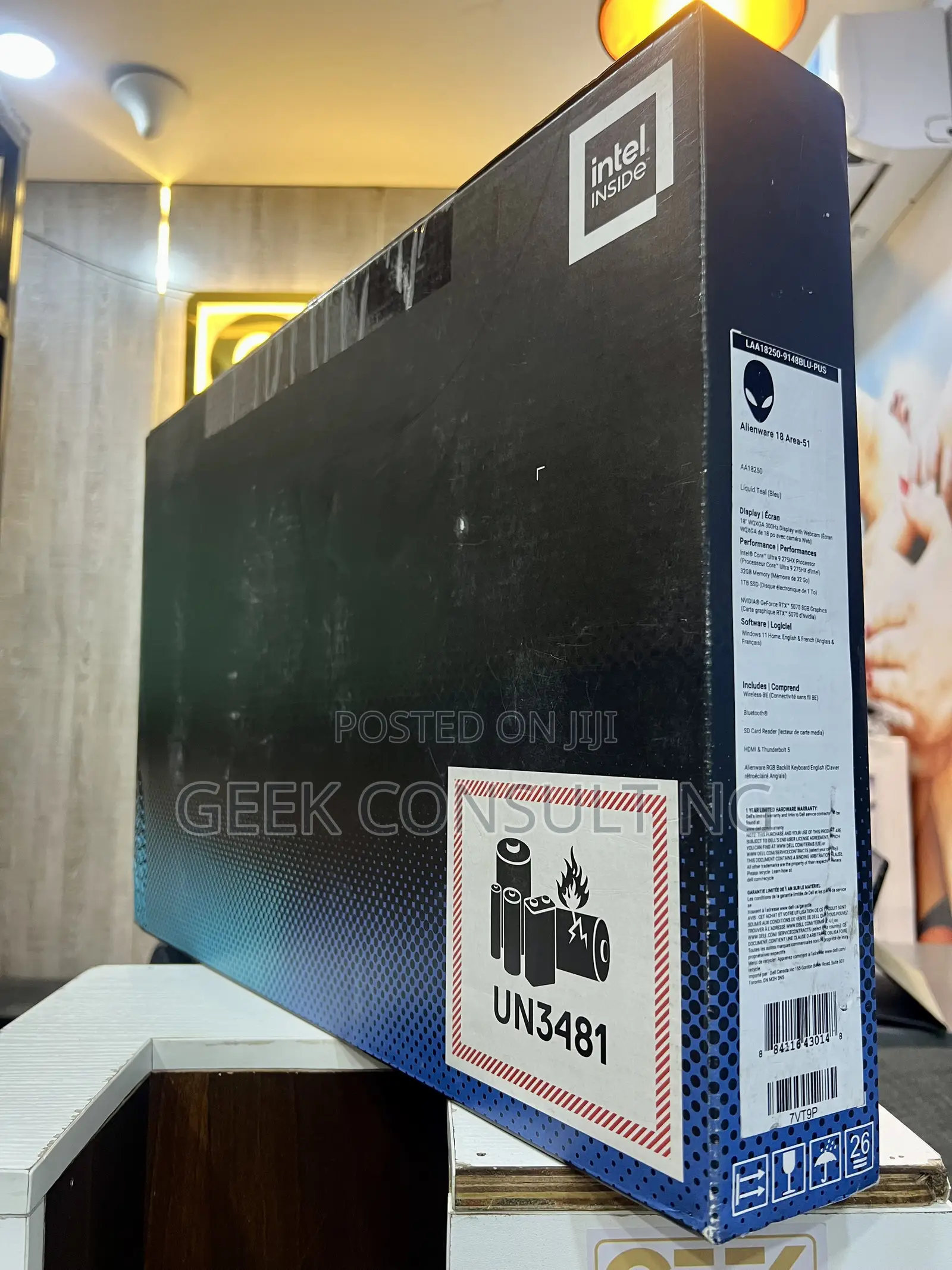 New Laptop Alienware 18 Area-51 32GB Intel Core Ultra 9 SSD 1T