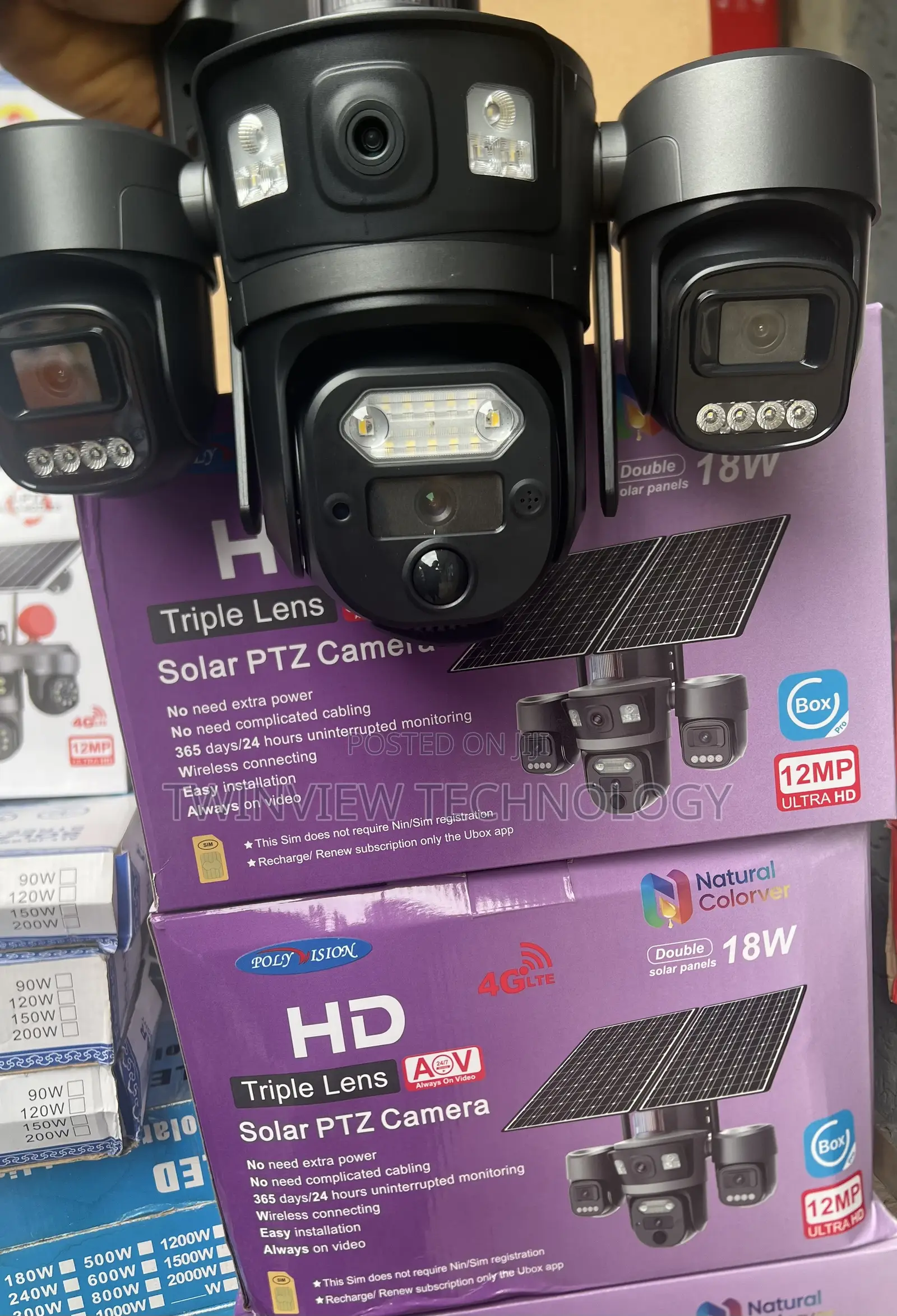 Triple Lens Solar Camera (Ubox)