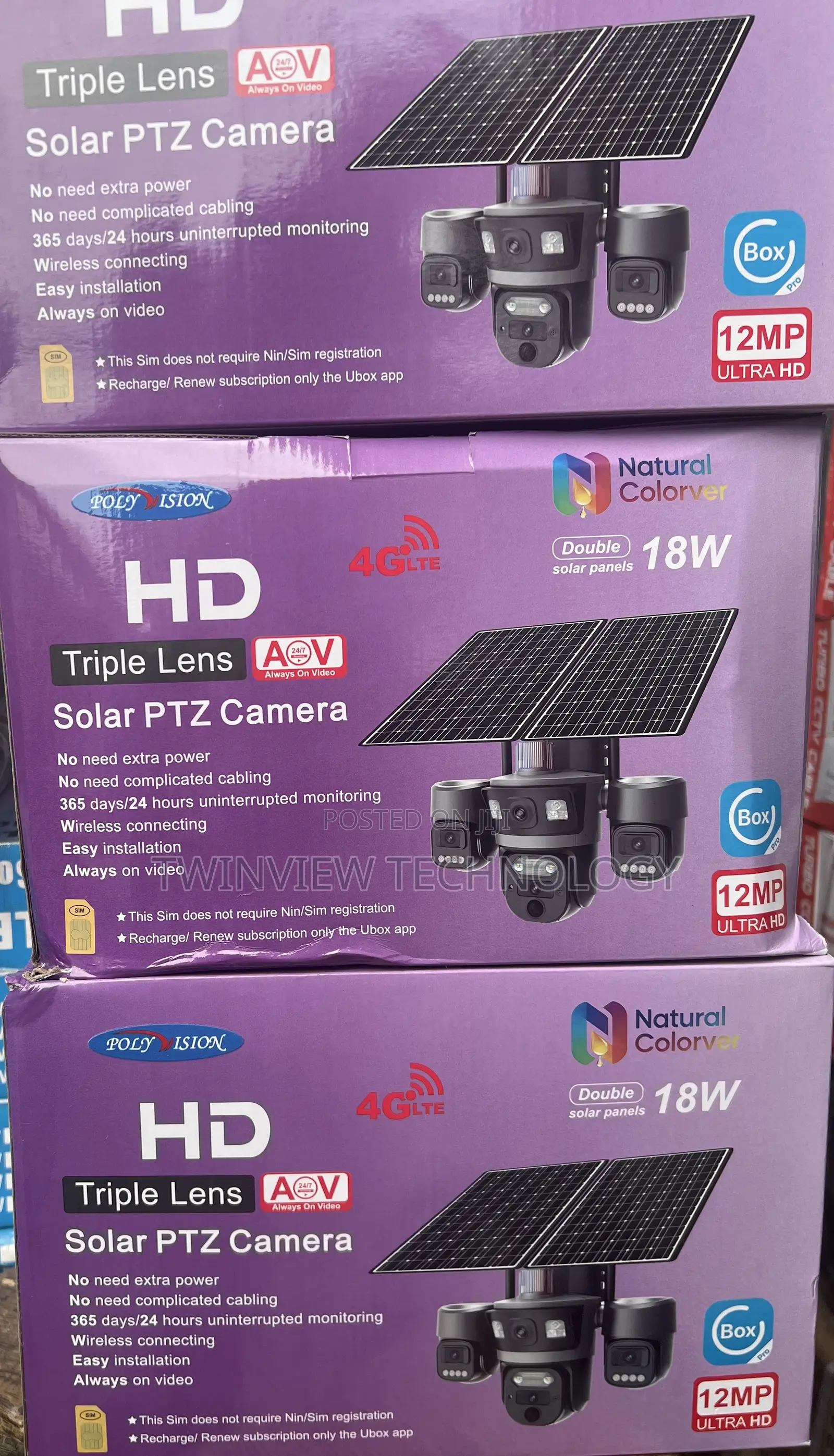 Triple Lens Solar Camera (Ubox)