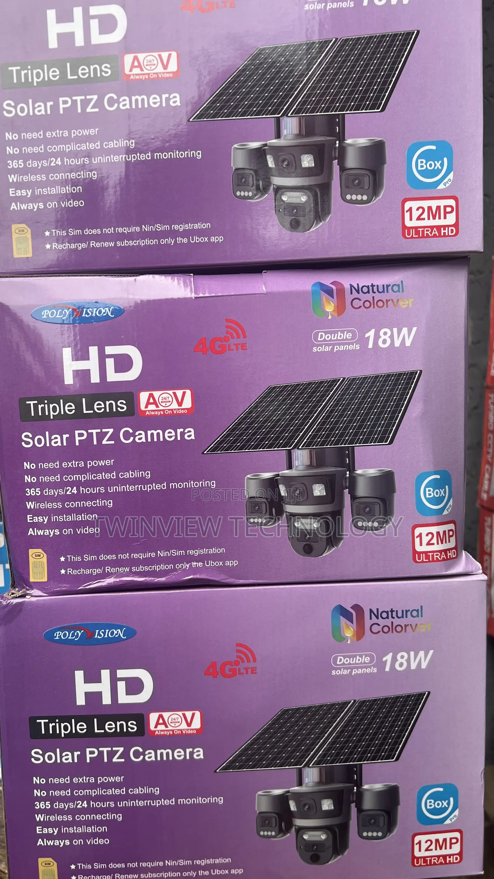 Triple Lens Solar Camera (Ubox)