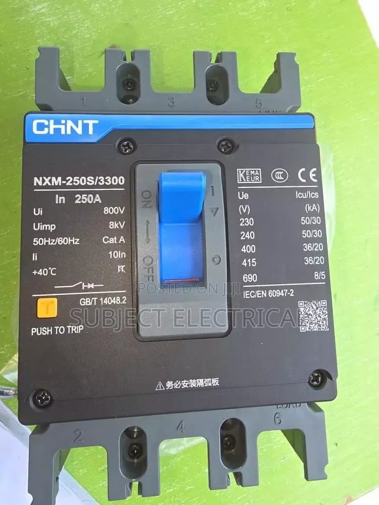 250amps 3pole McCb Breaker Chint
