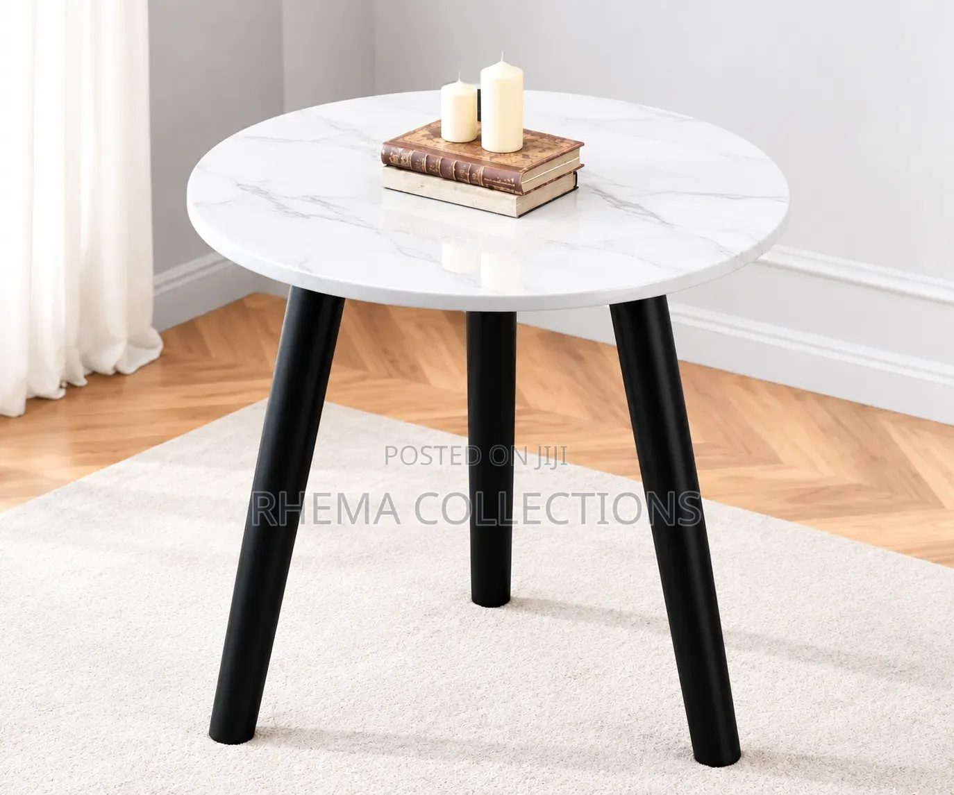 Stylish Round Wooden Coffee Table