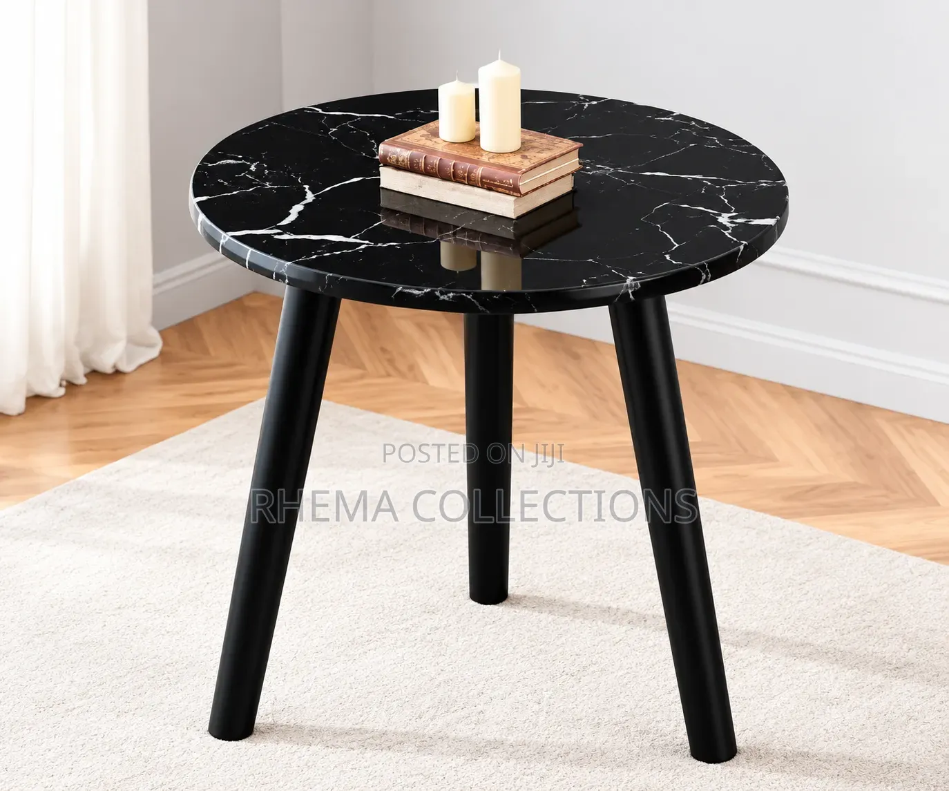 Stylish Round Wooden Coffee Table