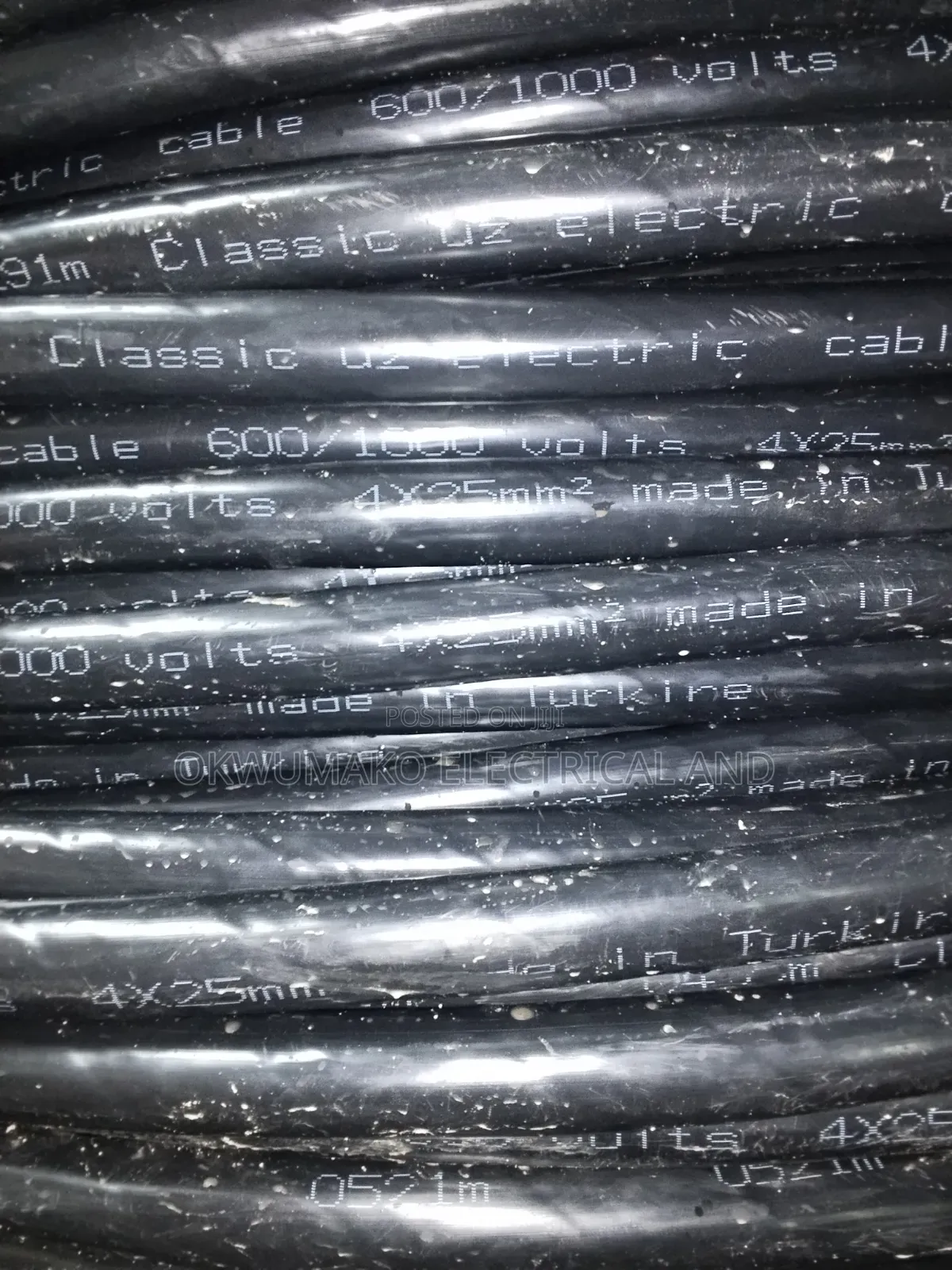 Câble Armé en Aluminium 4 Conducteurs De 25 Mm2 – Origine Turquie
