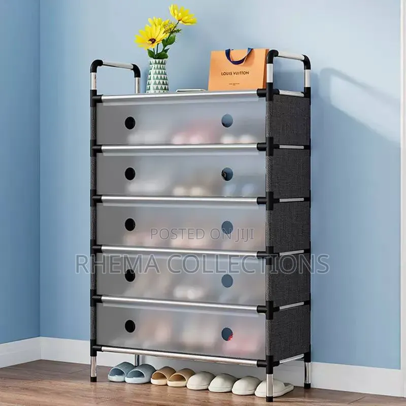 Large 6-Tier Dustproof Shoe Rack and Organizer