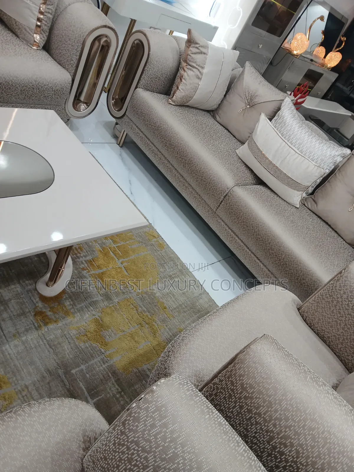 Seven Seaters Turkey Contemporay Sofa Chair Plus Centre Table