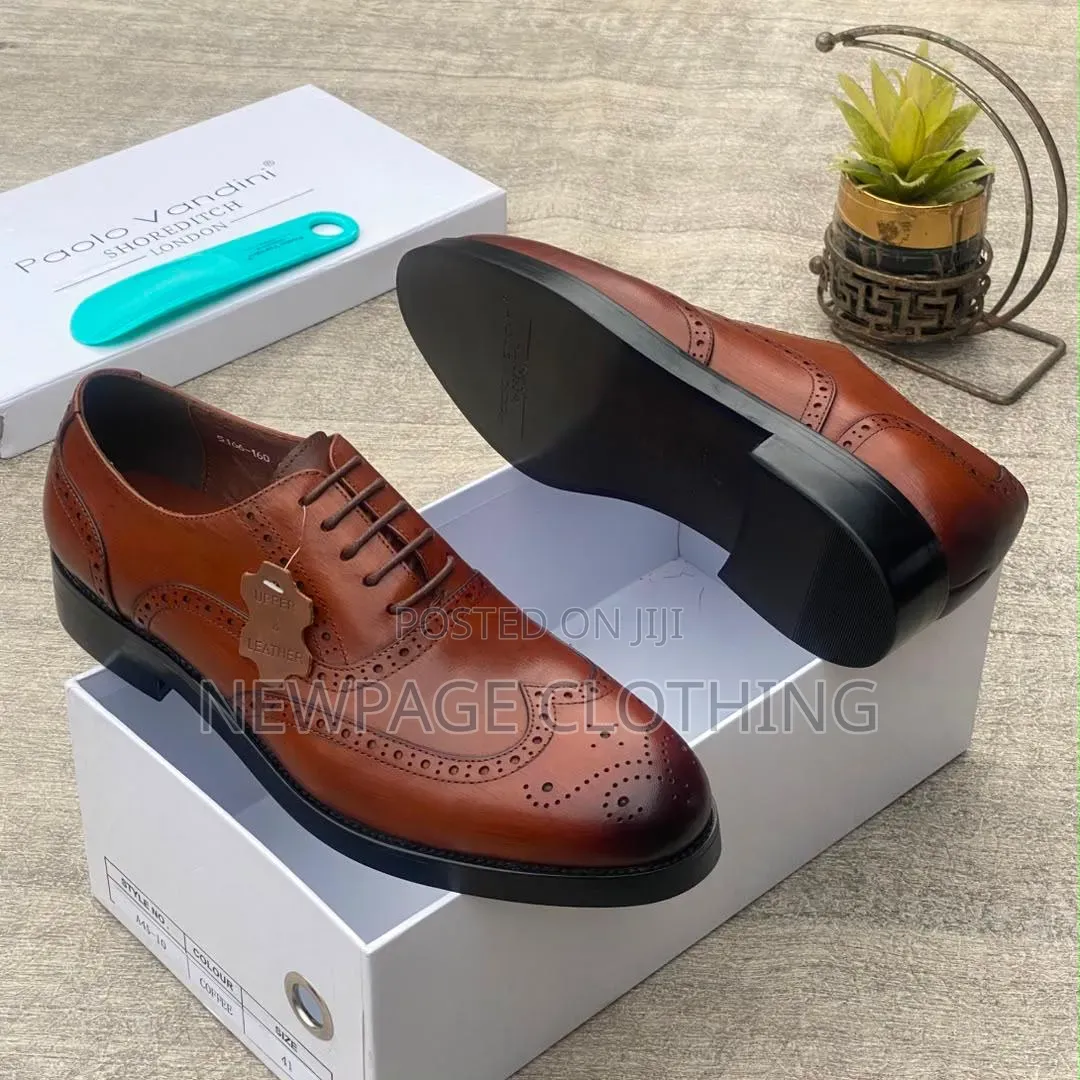 Classy Turkish Italian Leather Shoes – Bold Big Sole Design
