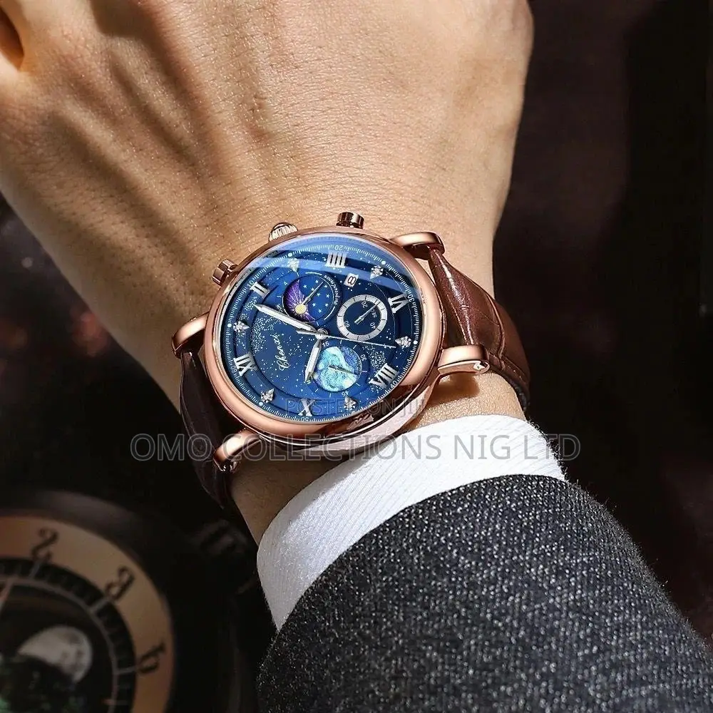 Fully Boxed Chenxi Chronograph Leather Watch - Fully Boxed With Bag