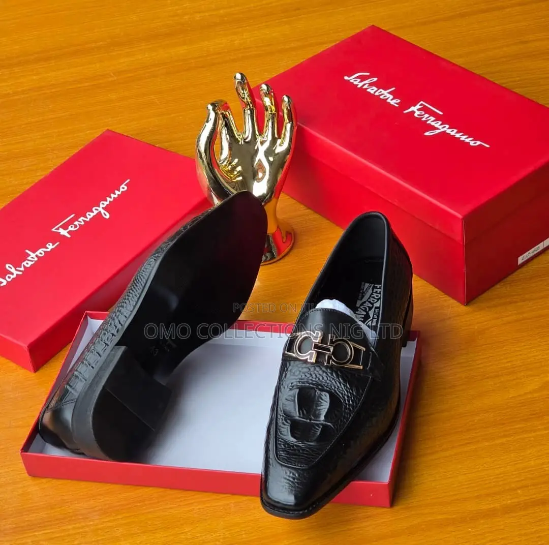 Luxury Salvatore Ferragamo Men’s Leather Shoes – Fully Boxed