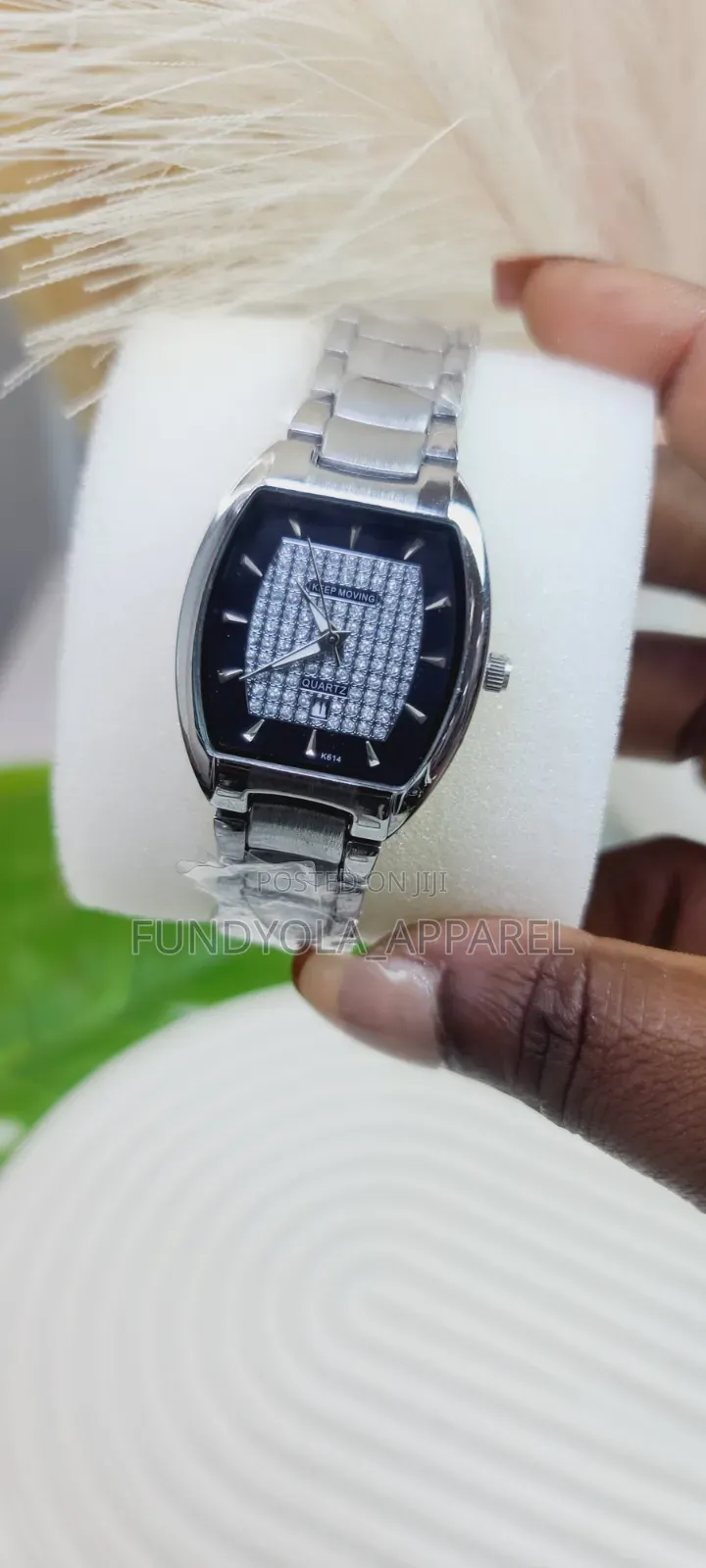 Keep Moving Studded Wristwatch