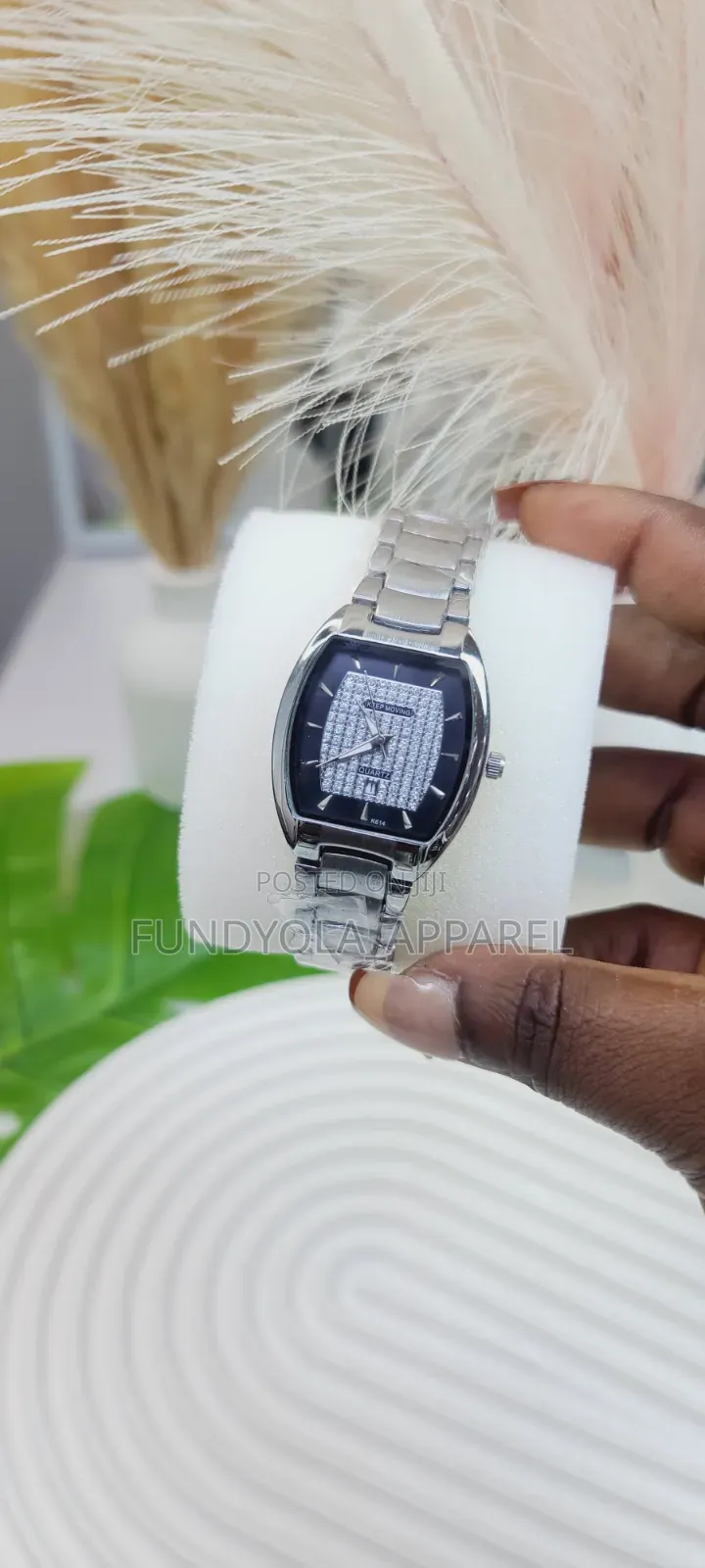 Keep Moving Studded Wristwatch